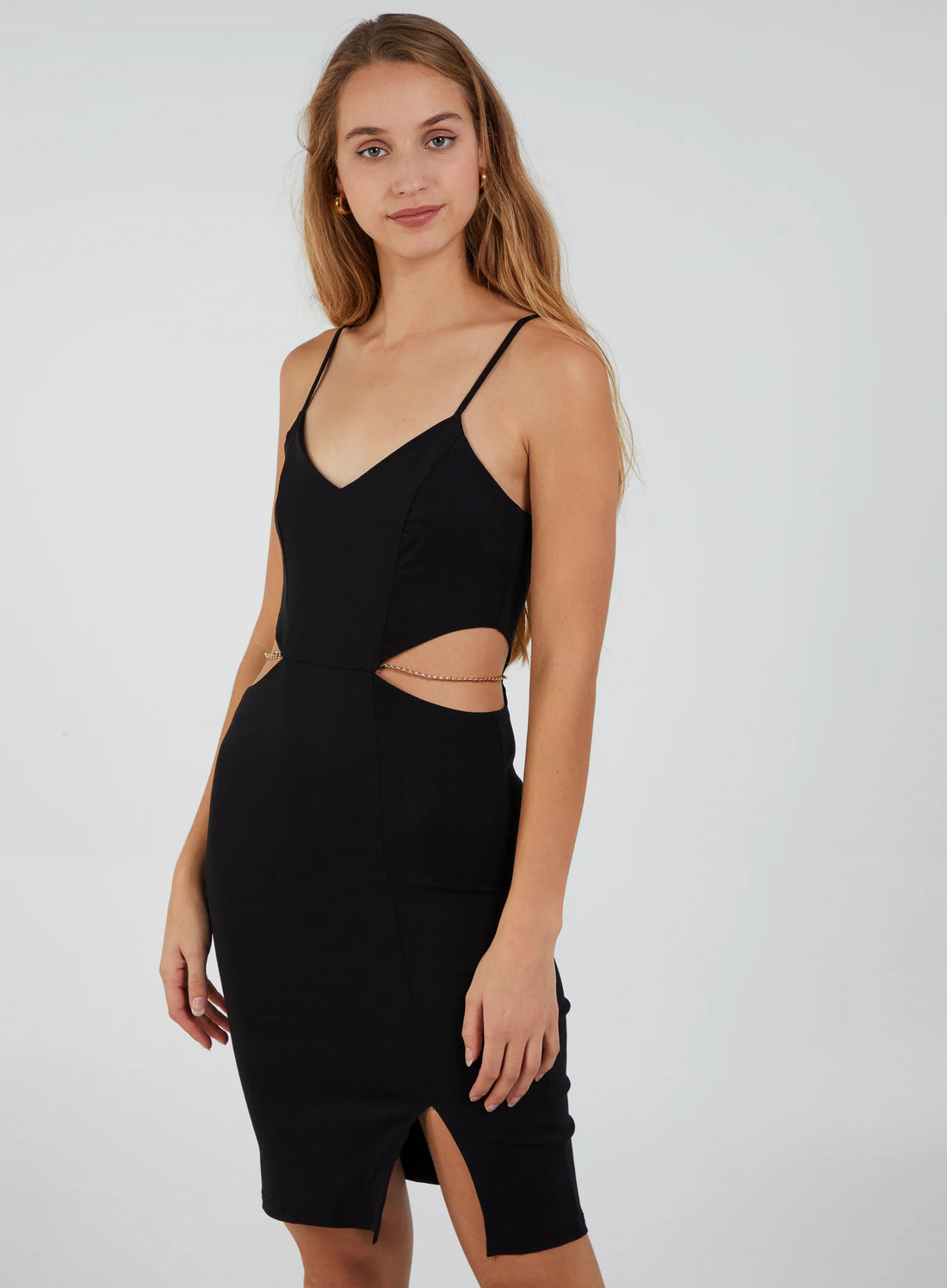 Chain Detail Midi Dress