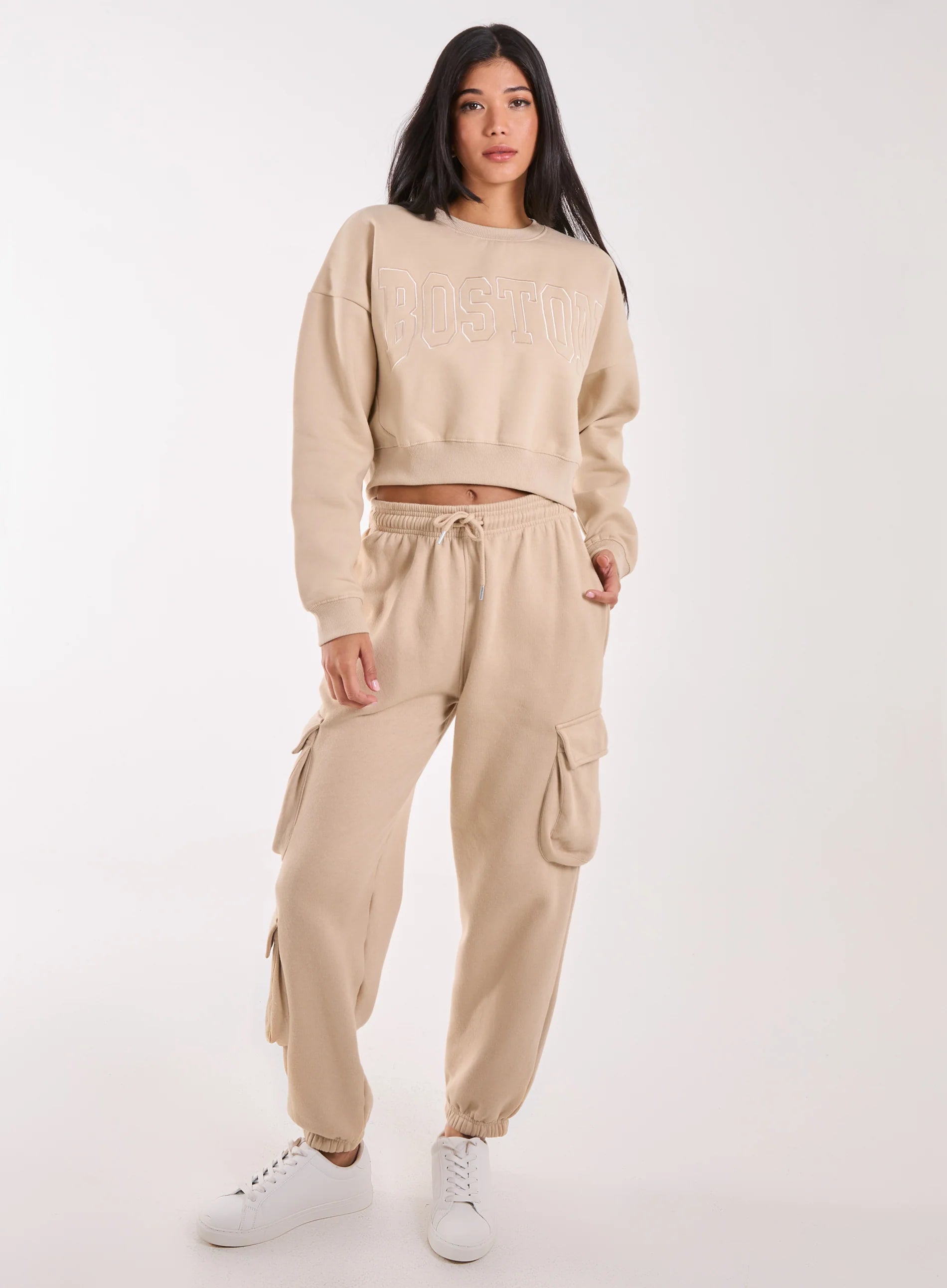Boston Silk Detail Crop Sweater