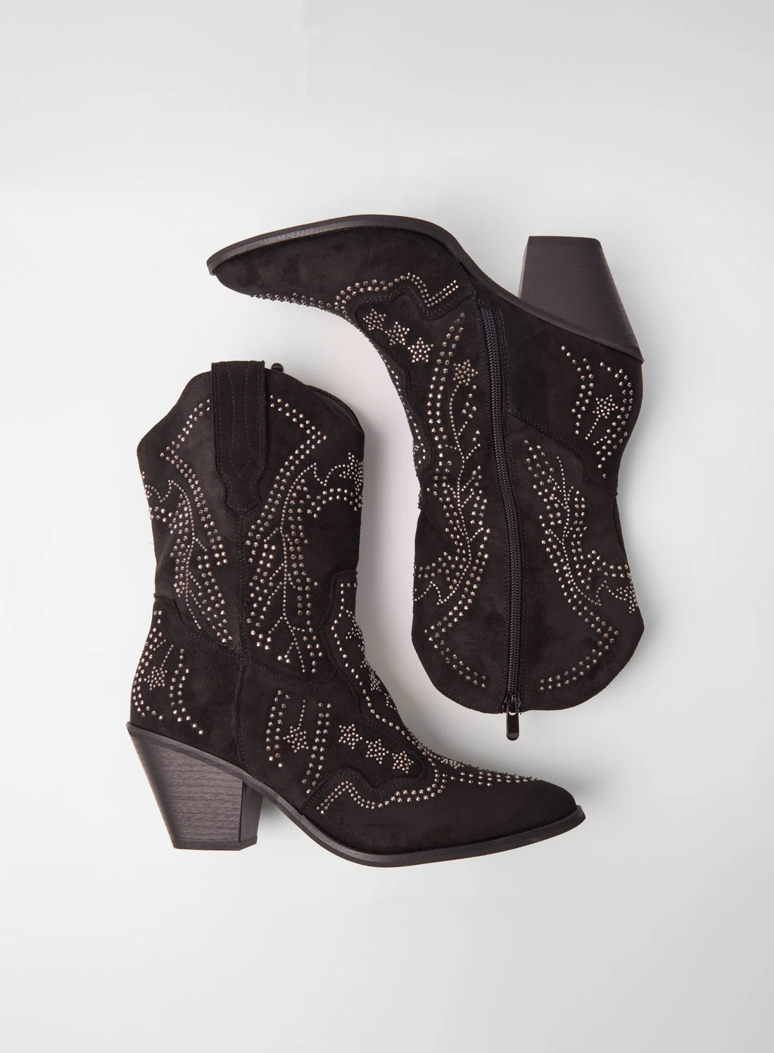 Studded Mid Length Cowboy Boots