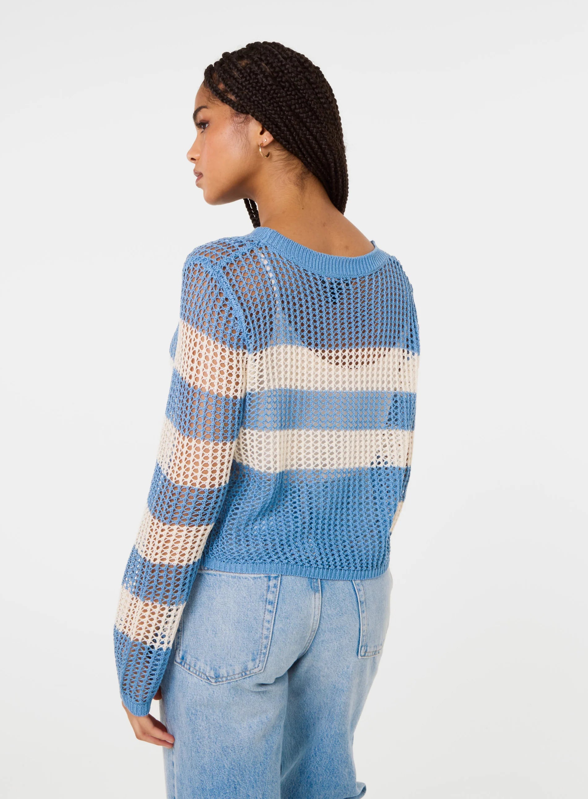 Stripe Crochet Jumper