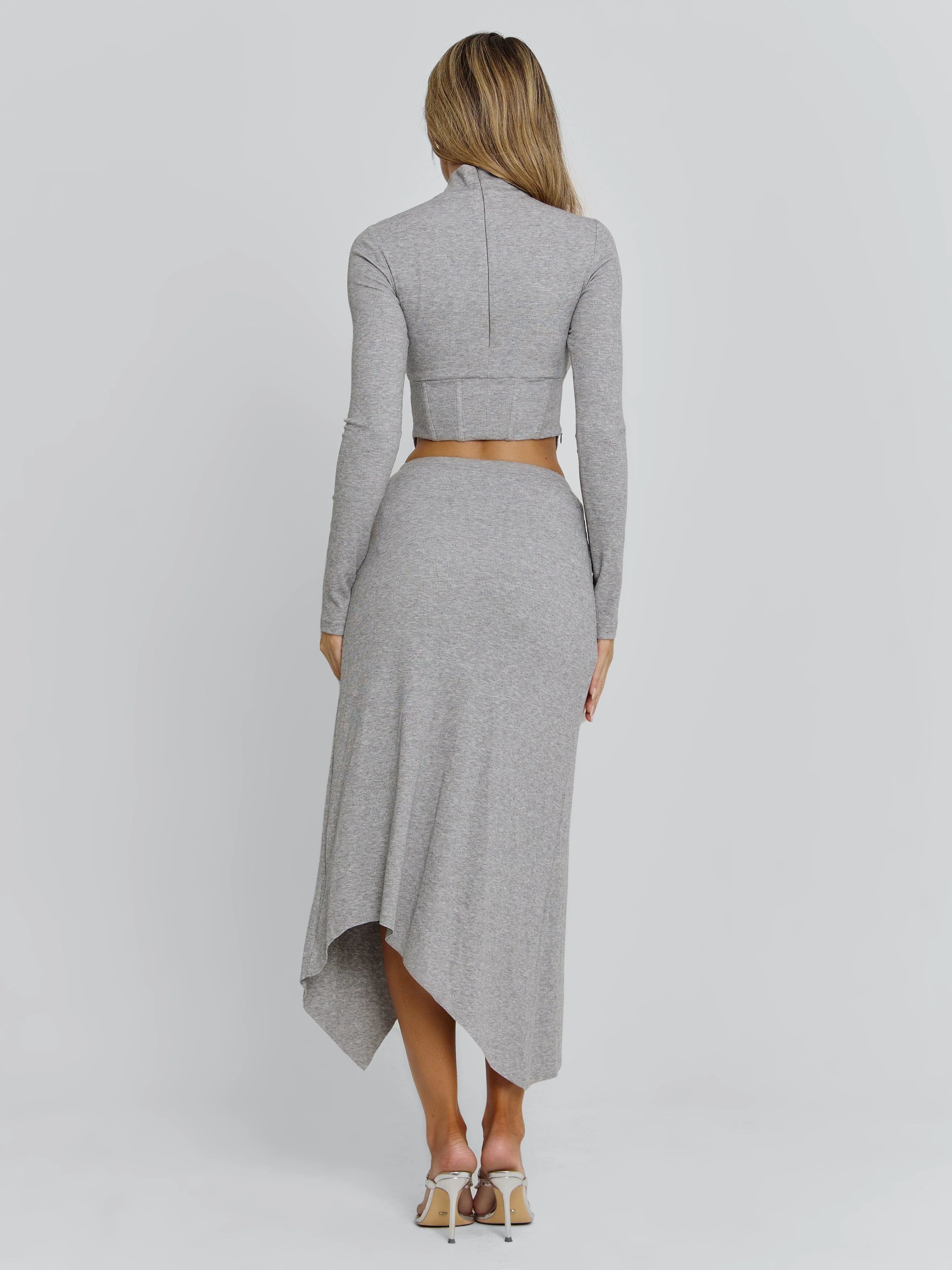 AMELIS MAXI SKIRT GREY