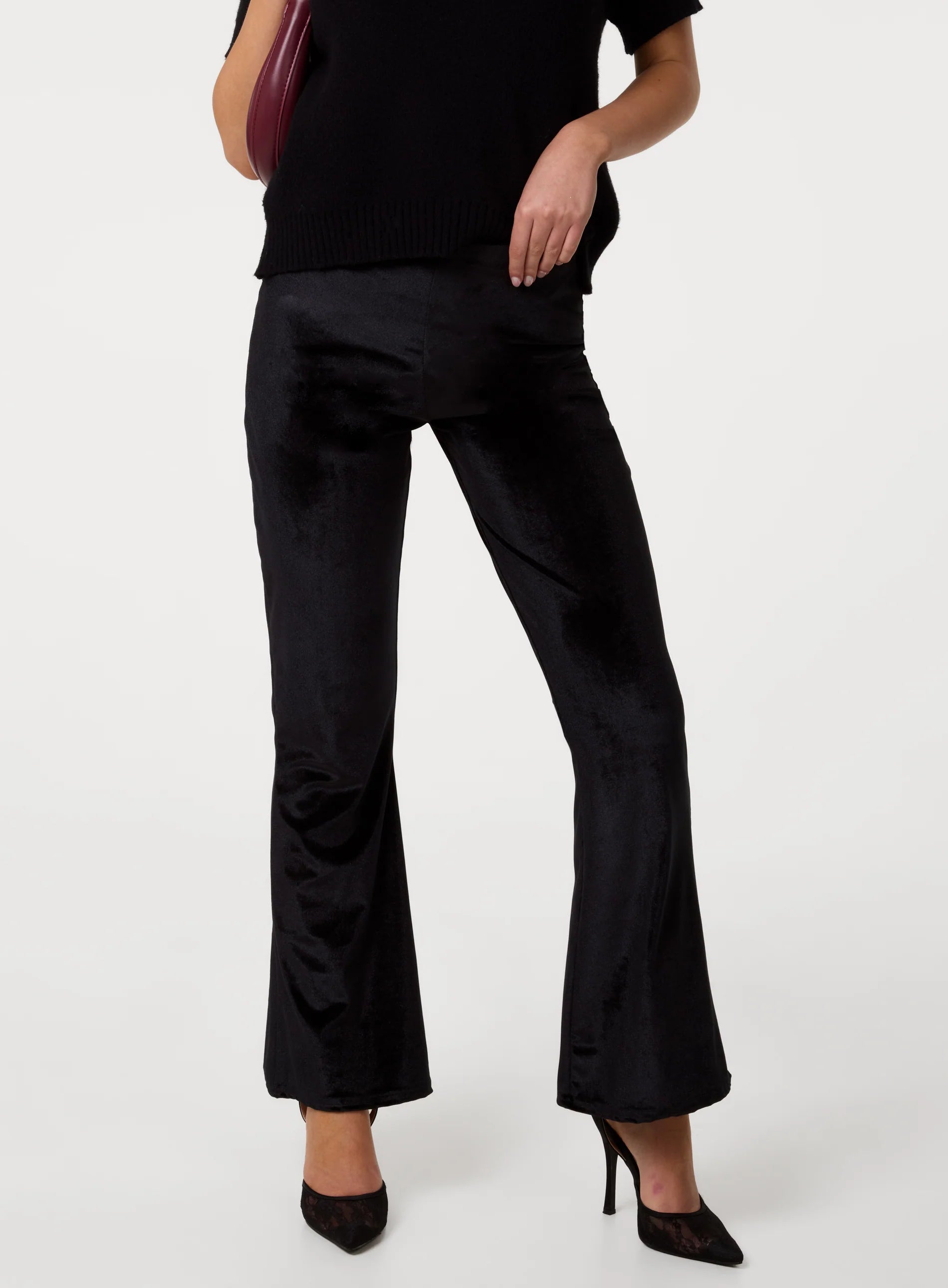 Velvet Flare Trousers