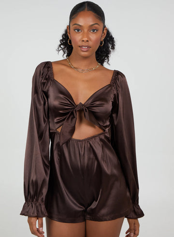 Tie Front Playsuit