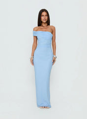 Spritzia One Shoulder Maxi Dress Blue