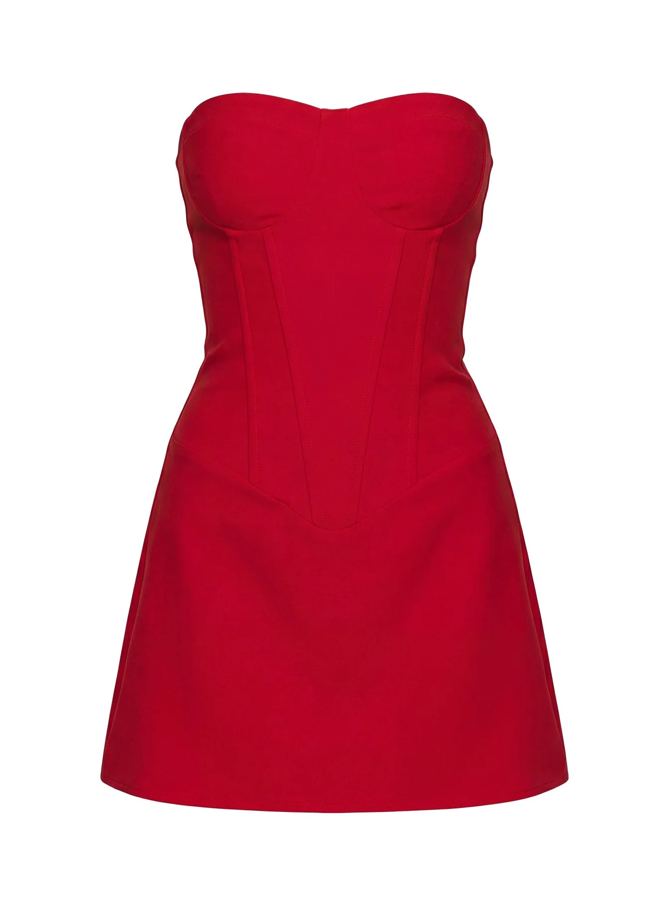 Kameila Strapless Mini Dress Red