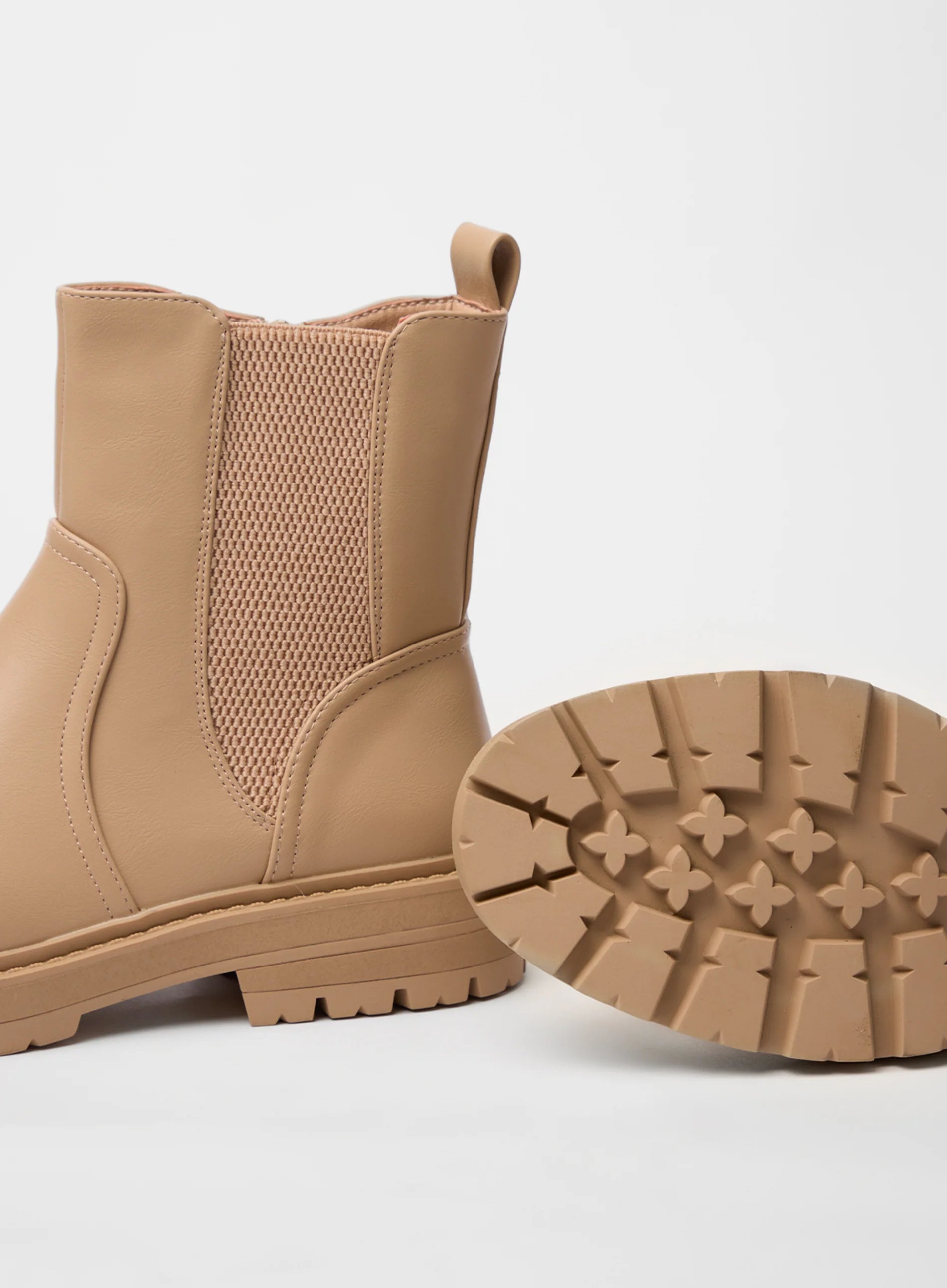 Elastic Side Ankle Boots