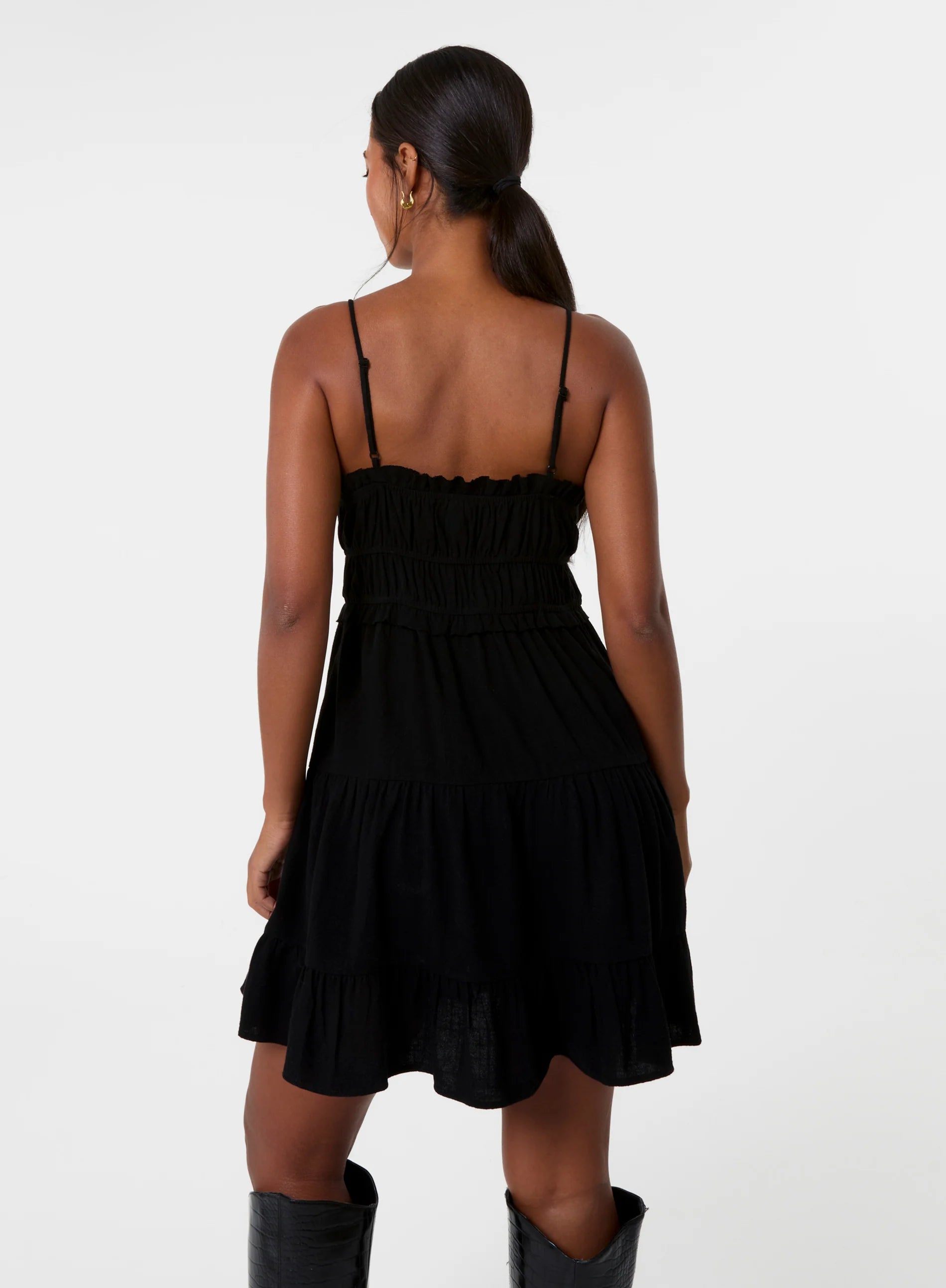 Ruched Cami Milkmaid Mini Dress