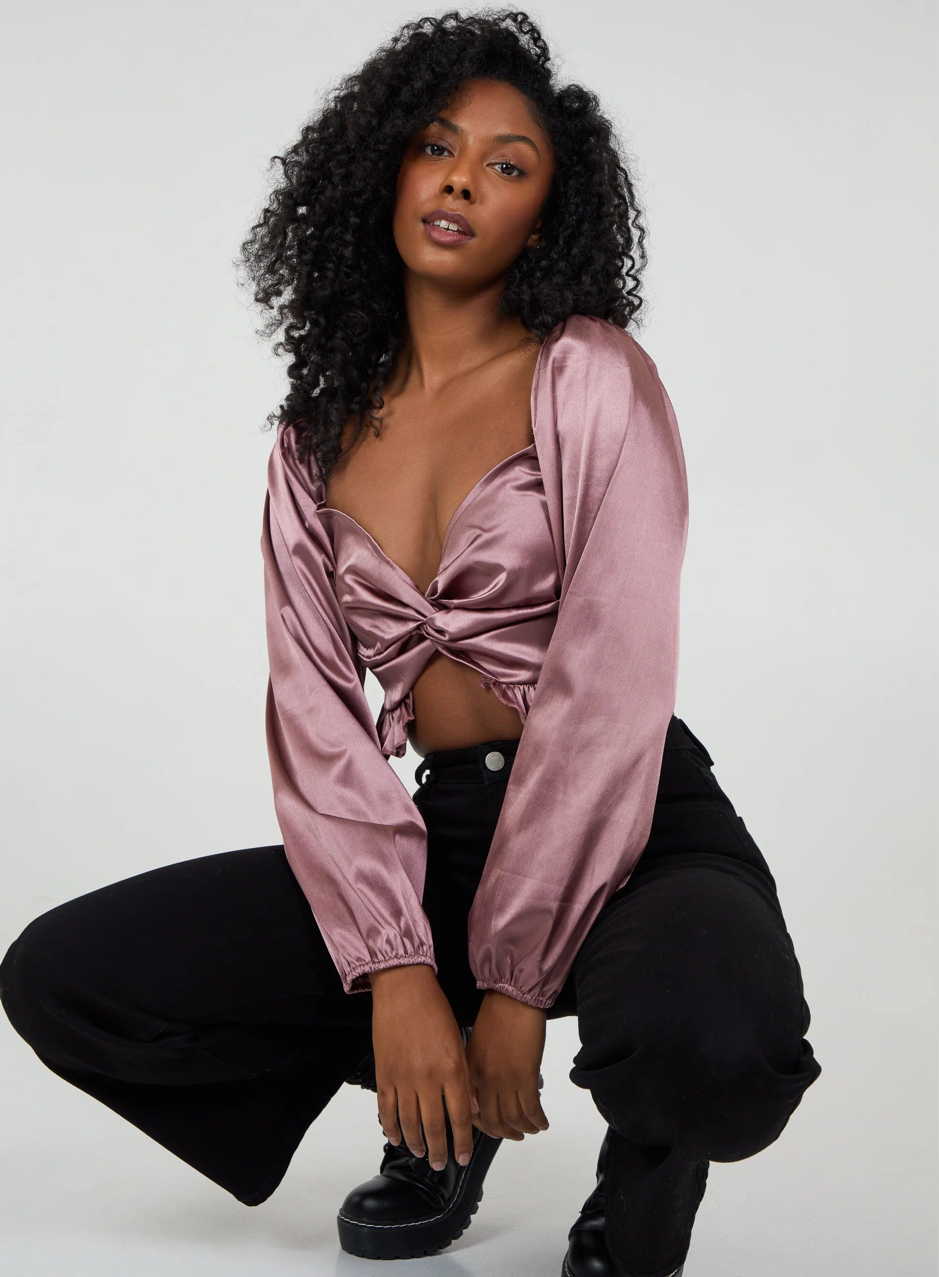 Twist Front Crop Top