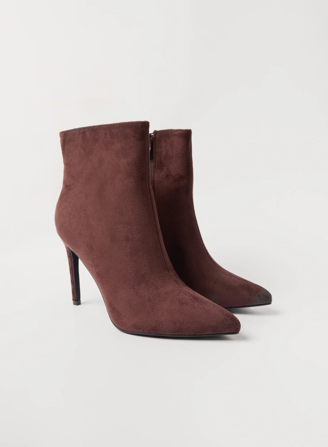 Suedette Heeled Boots