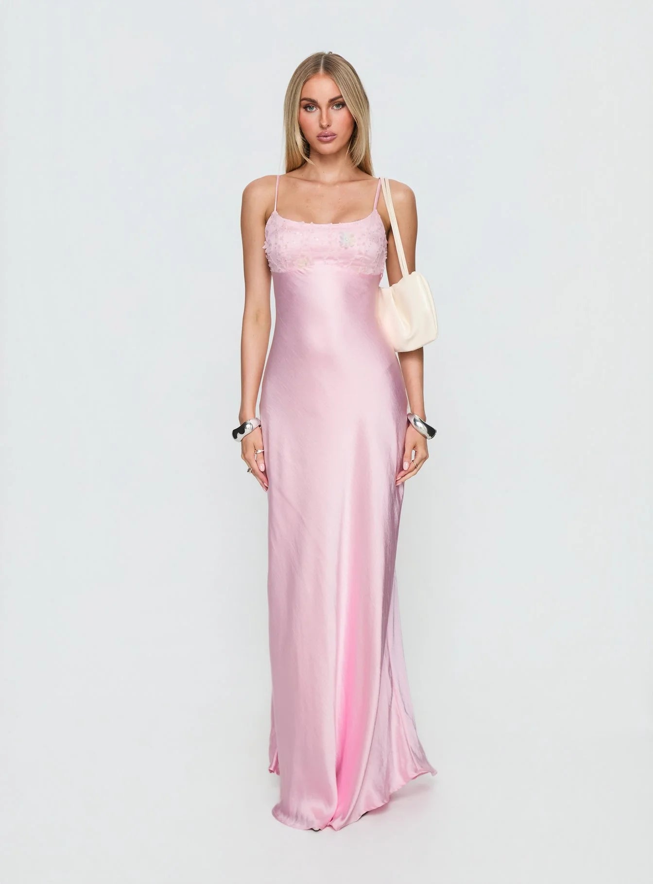 Truth Hurts Ruched Backless Maxi Dress Pink