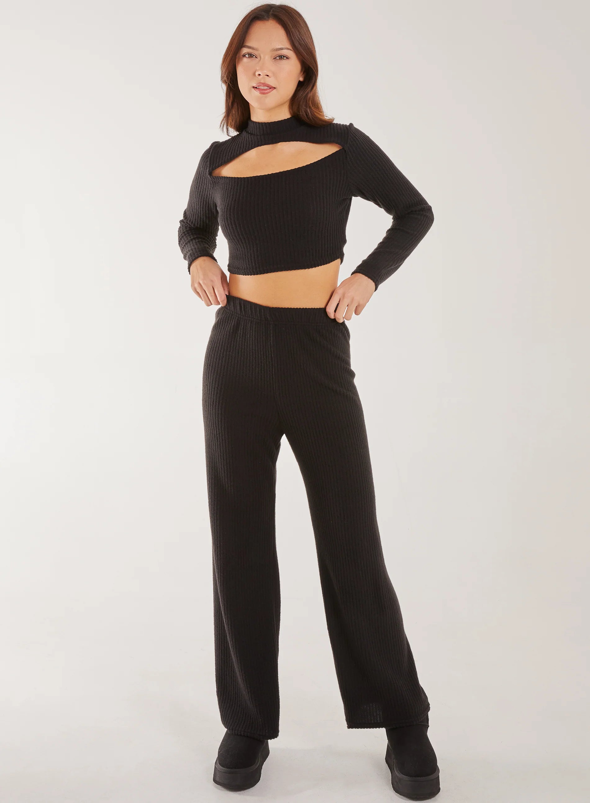 Soft Brushed Letterbox Long Sleeve Top