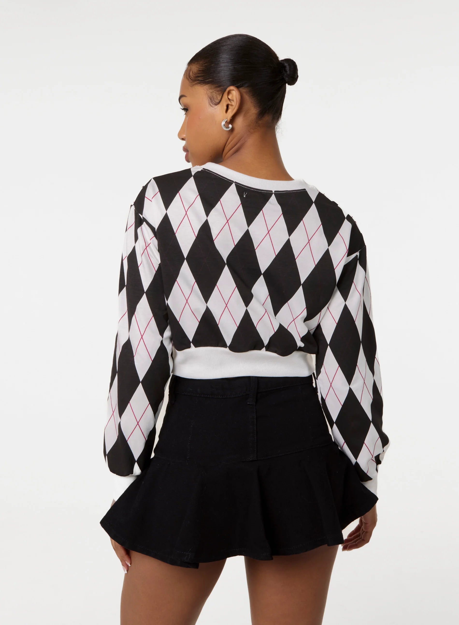 Long Sleeve Diamond Top