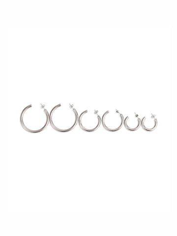 LIOR 3 PAIR EARRING SET SILVER