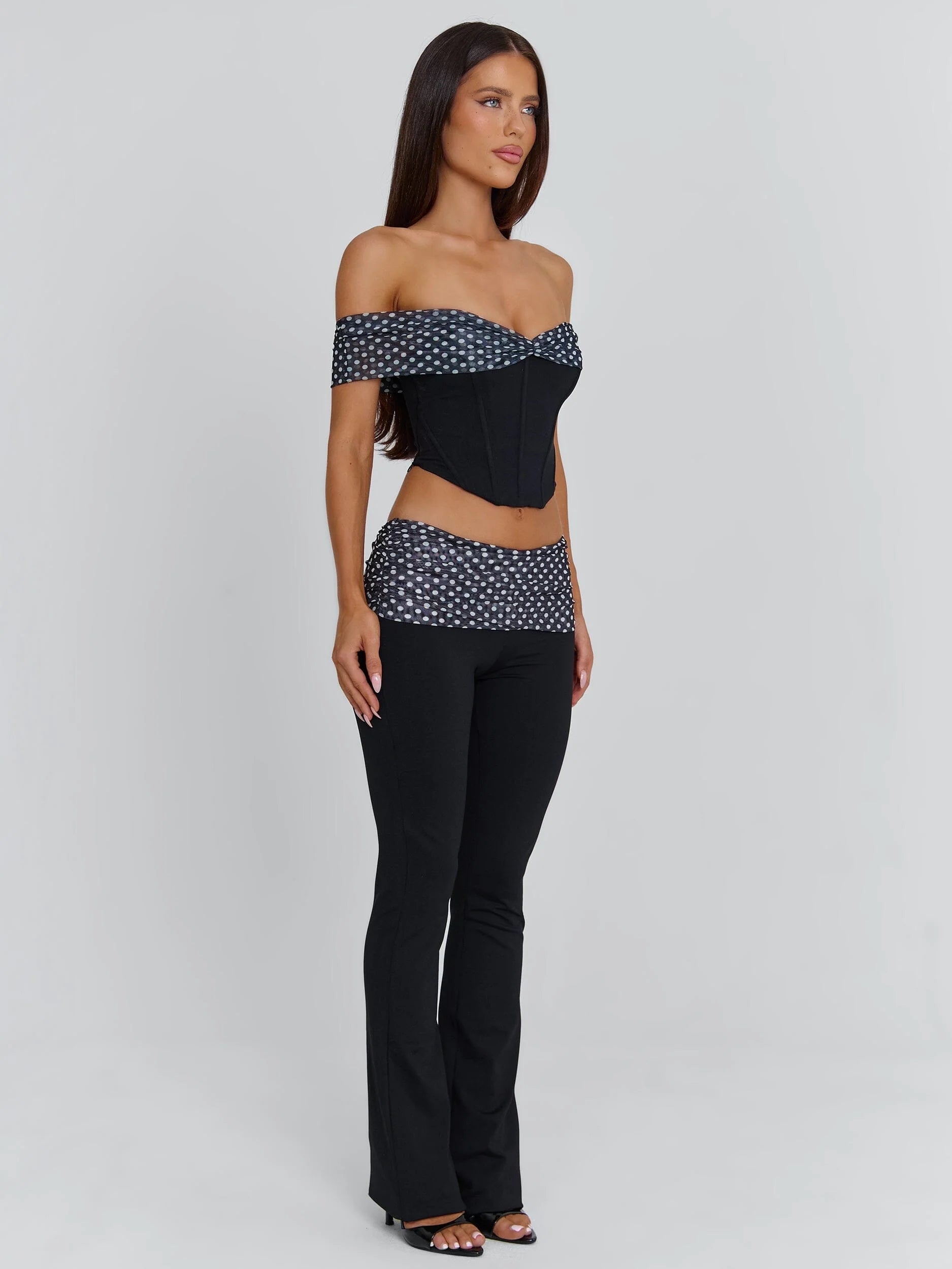 EMIL TOP BLACK POLKA DOT