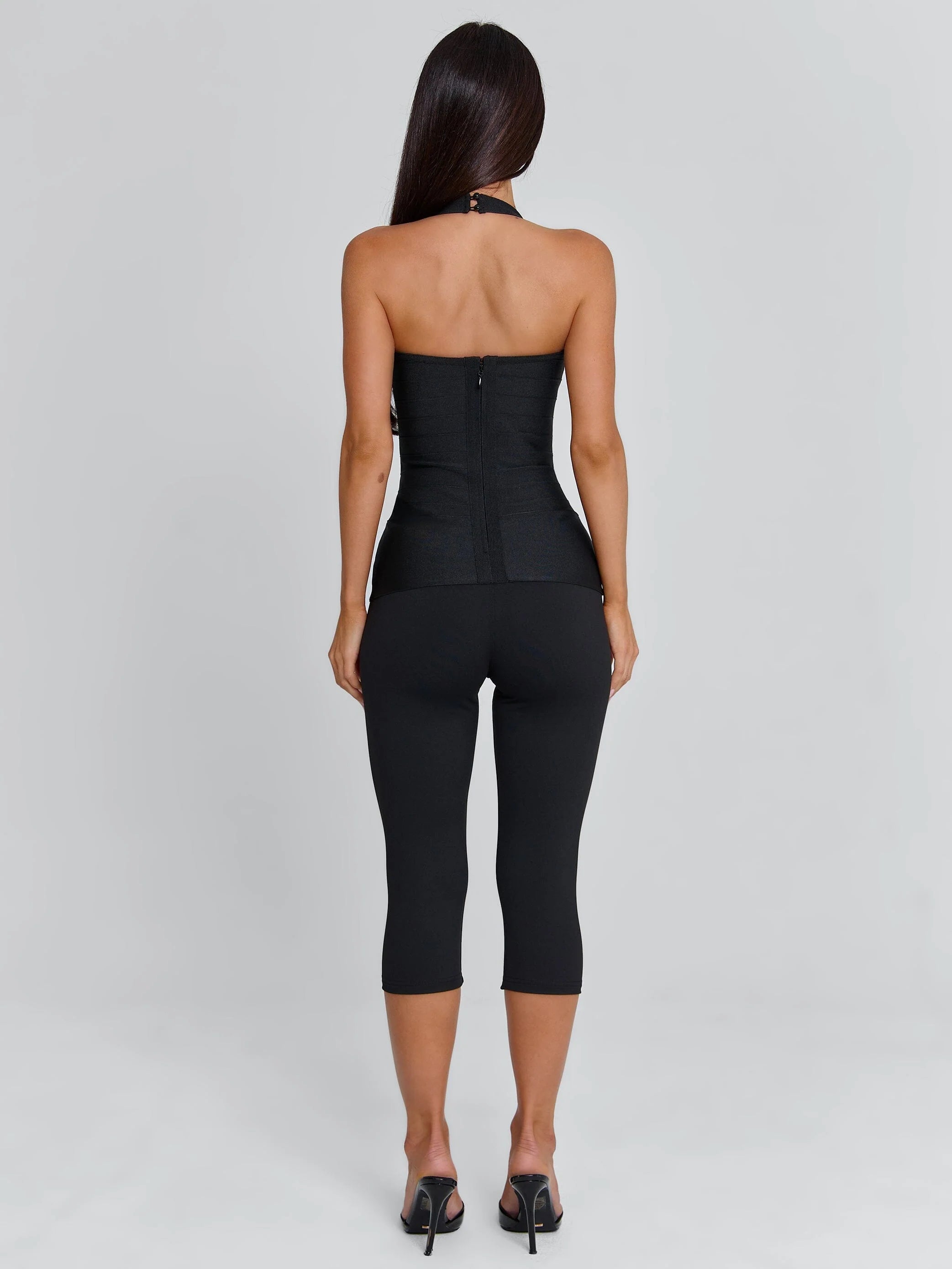 KARNE CAPRI JUMPSUIT BLACK