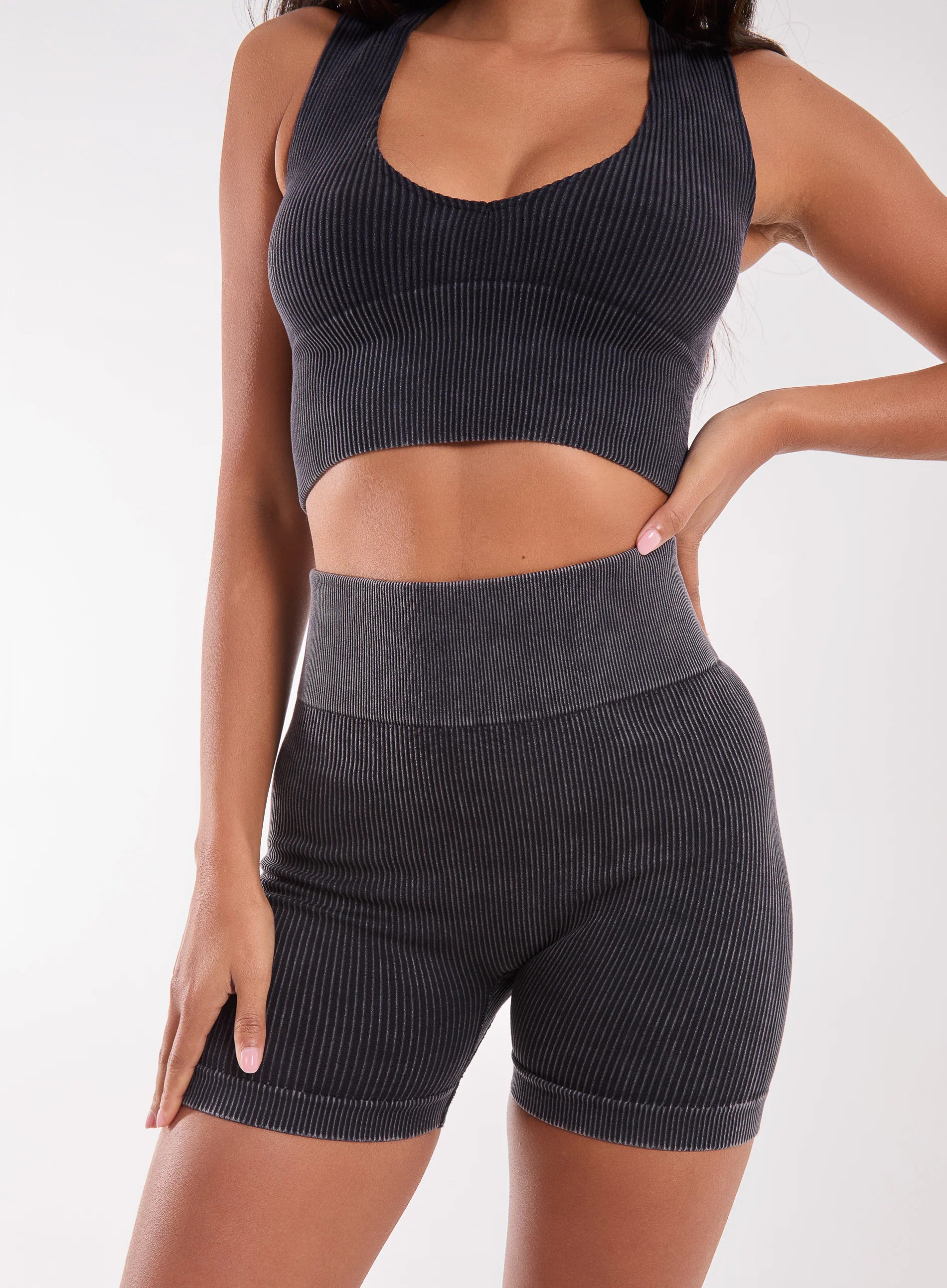 Washed Active Cycle Shorts