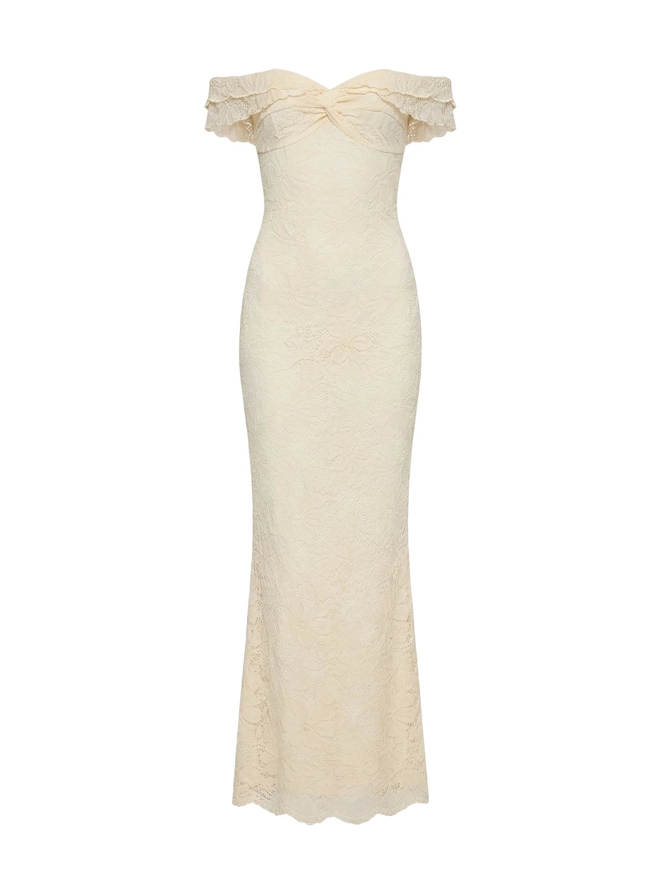 Anabeila Strapless Maxi Dress Lemon