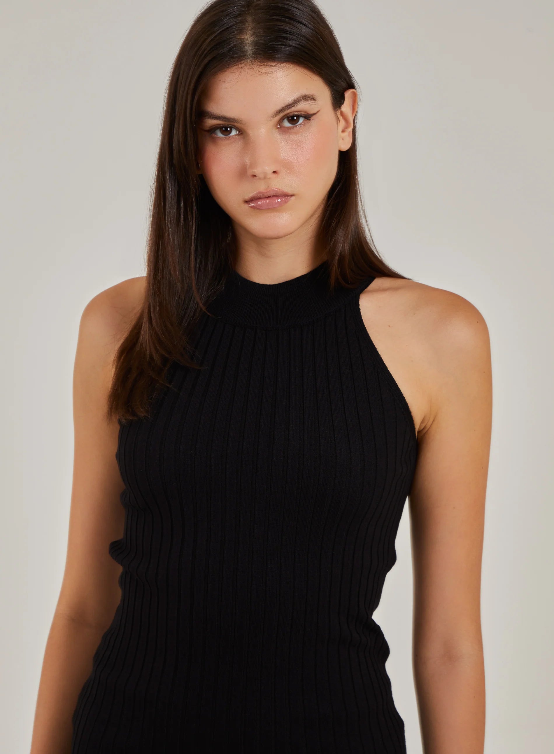 Rib Bodycon Midi Dress