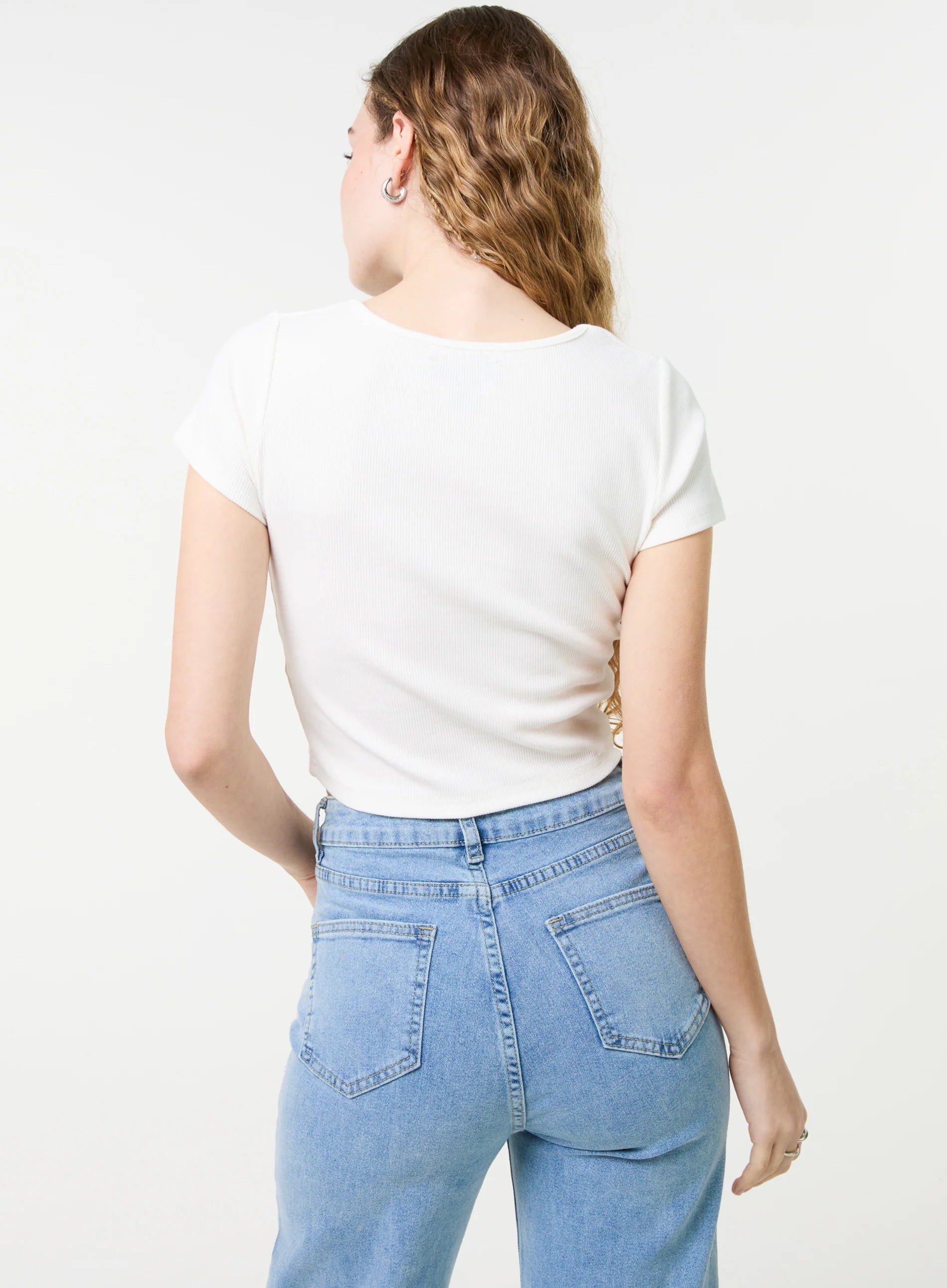 Embellished Wash Rib Top