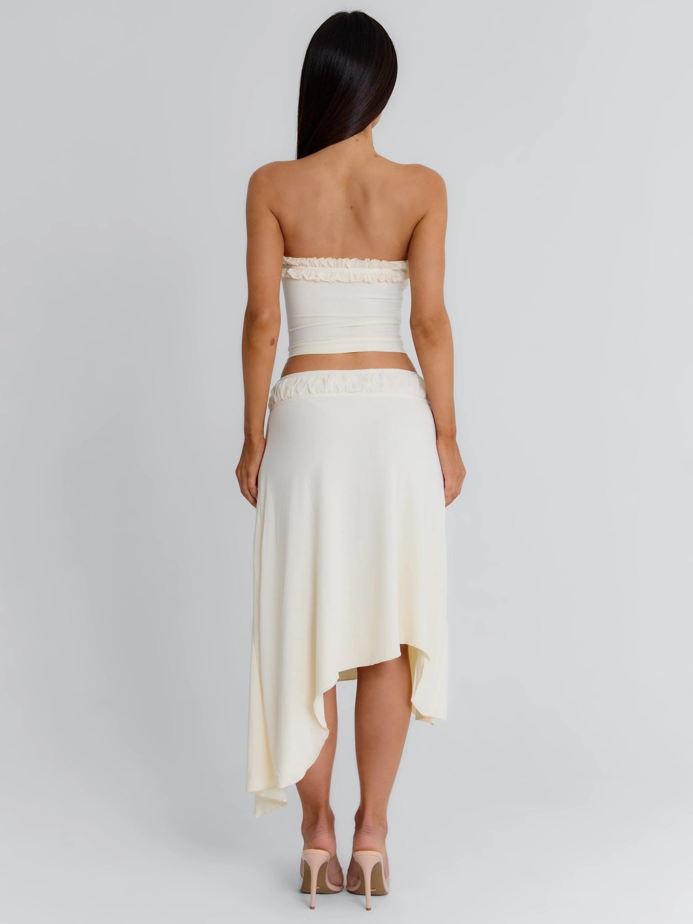 VAL MIDI SKIRT CREAM