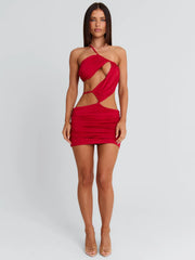 CELINE MINI DRESS RED