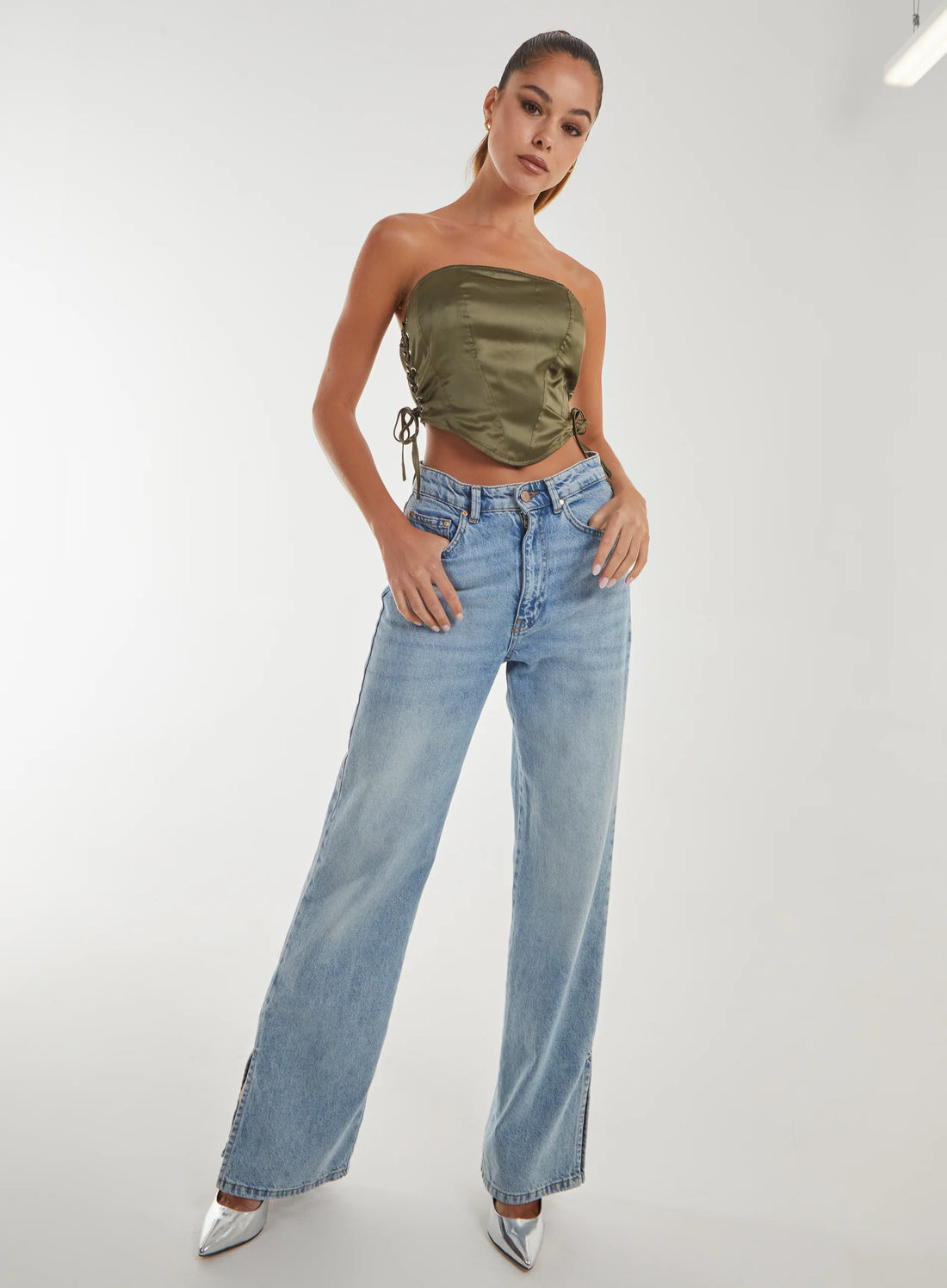 Lace Up Corset Top