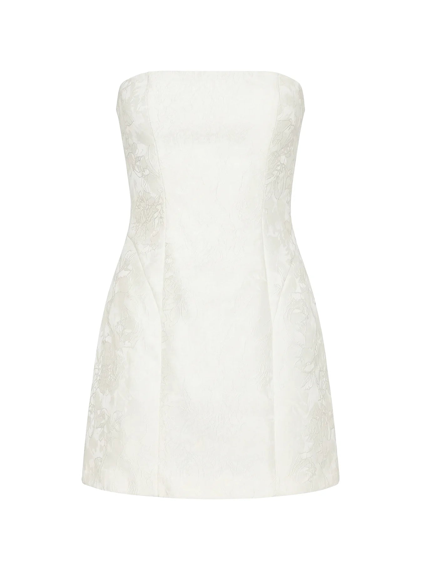 Heaven Sent Strapless Mini Dress White