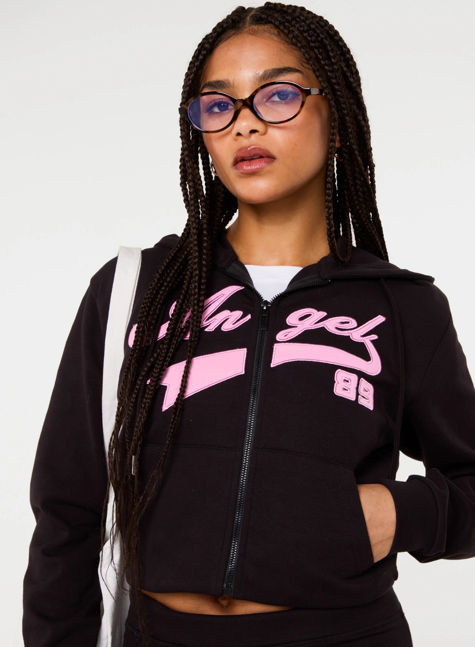 Angel Slogan Hoodie