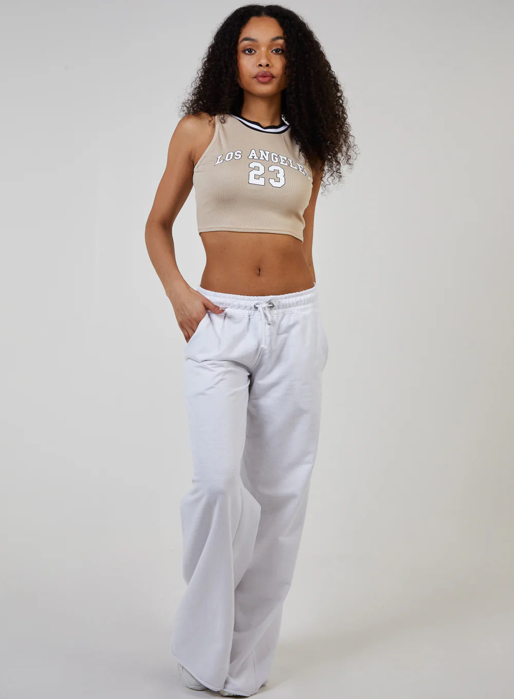 Sports Stripe Varsity Super Crop