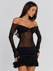 ZENYA MINI DRESS BLACK