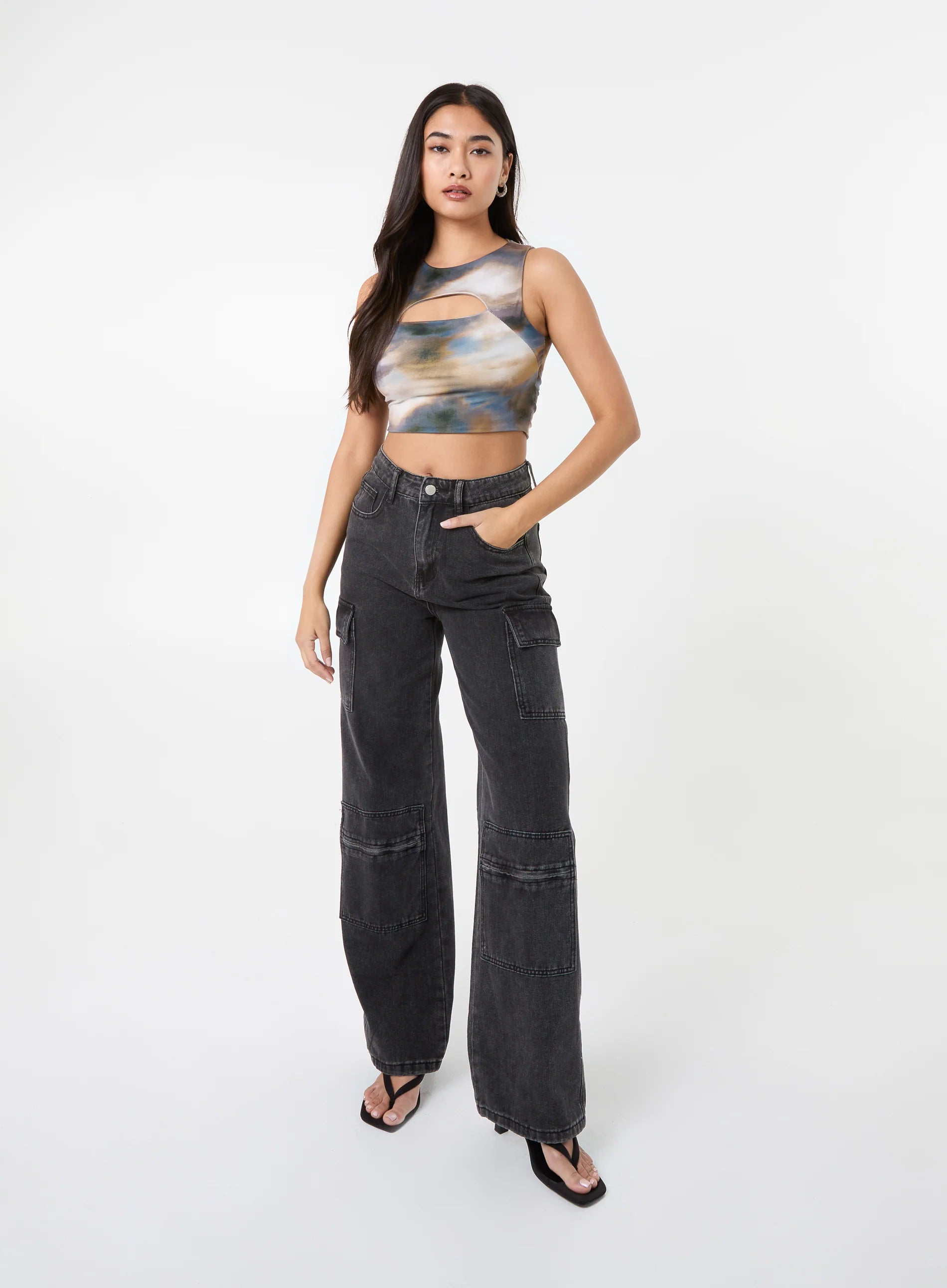 Printed Galaxy Letterbox Top