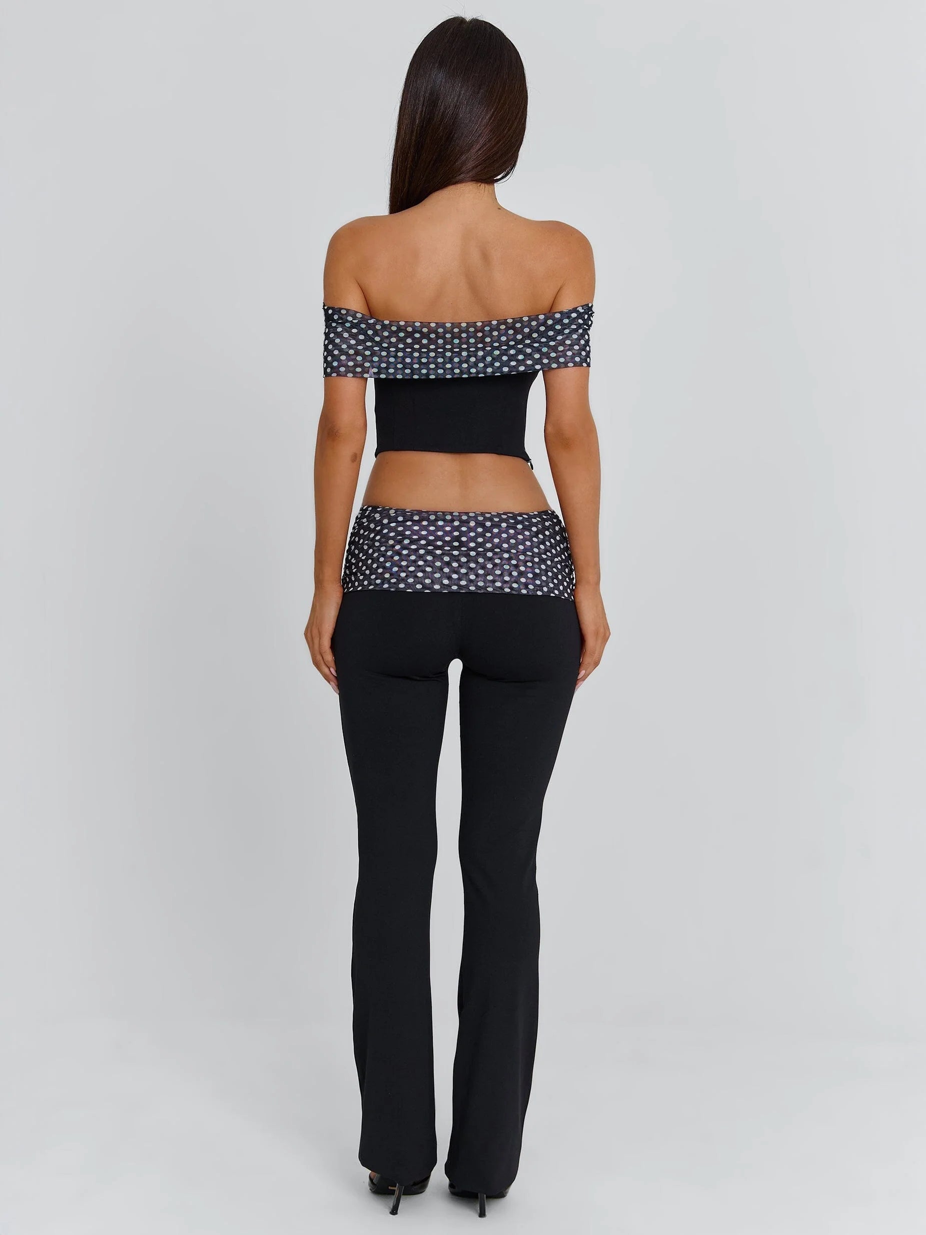 EMIL PANT BLACK POLKA DOT