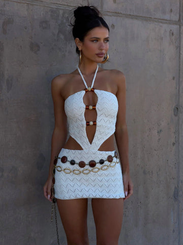 TIAN MINI DRESS CREAM