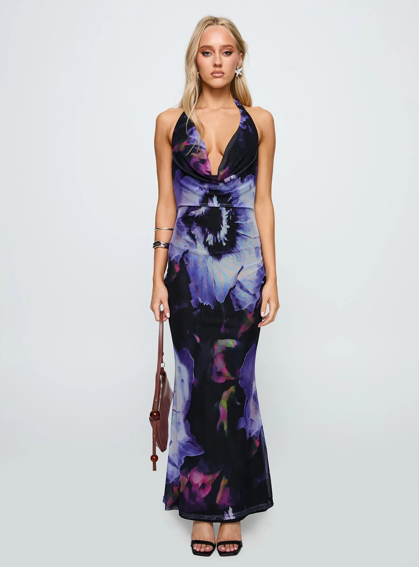 Bittersuite Cowl Maxi Dress Black