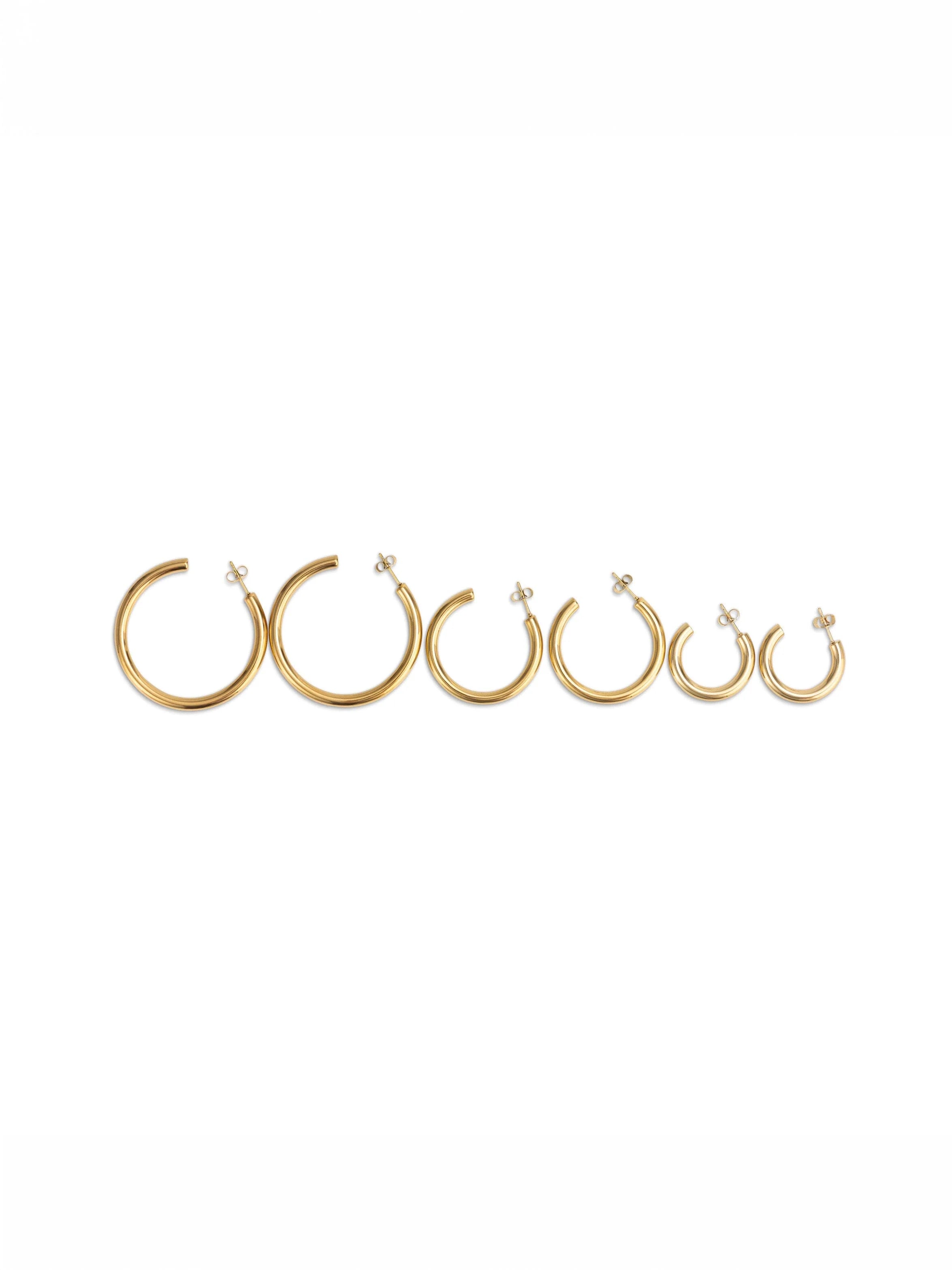 LIOR 3 PAIR EARRING SET GOLD