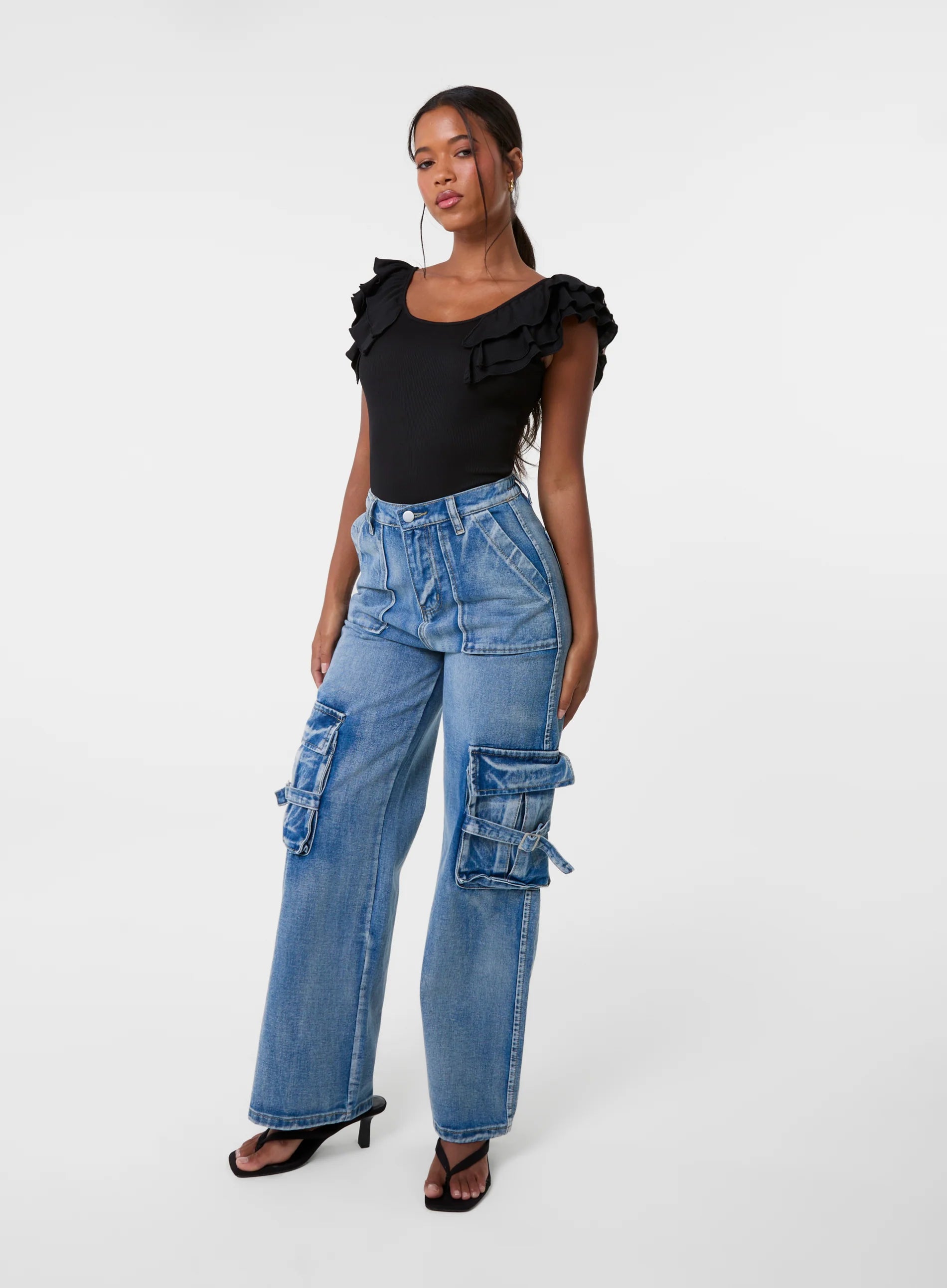 Ruffle Sleeve Bodysuit