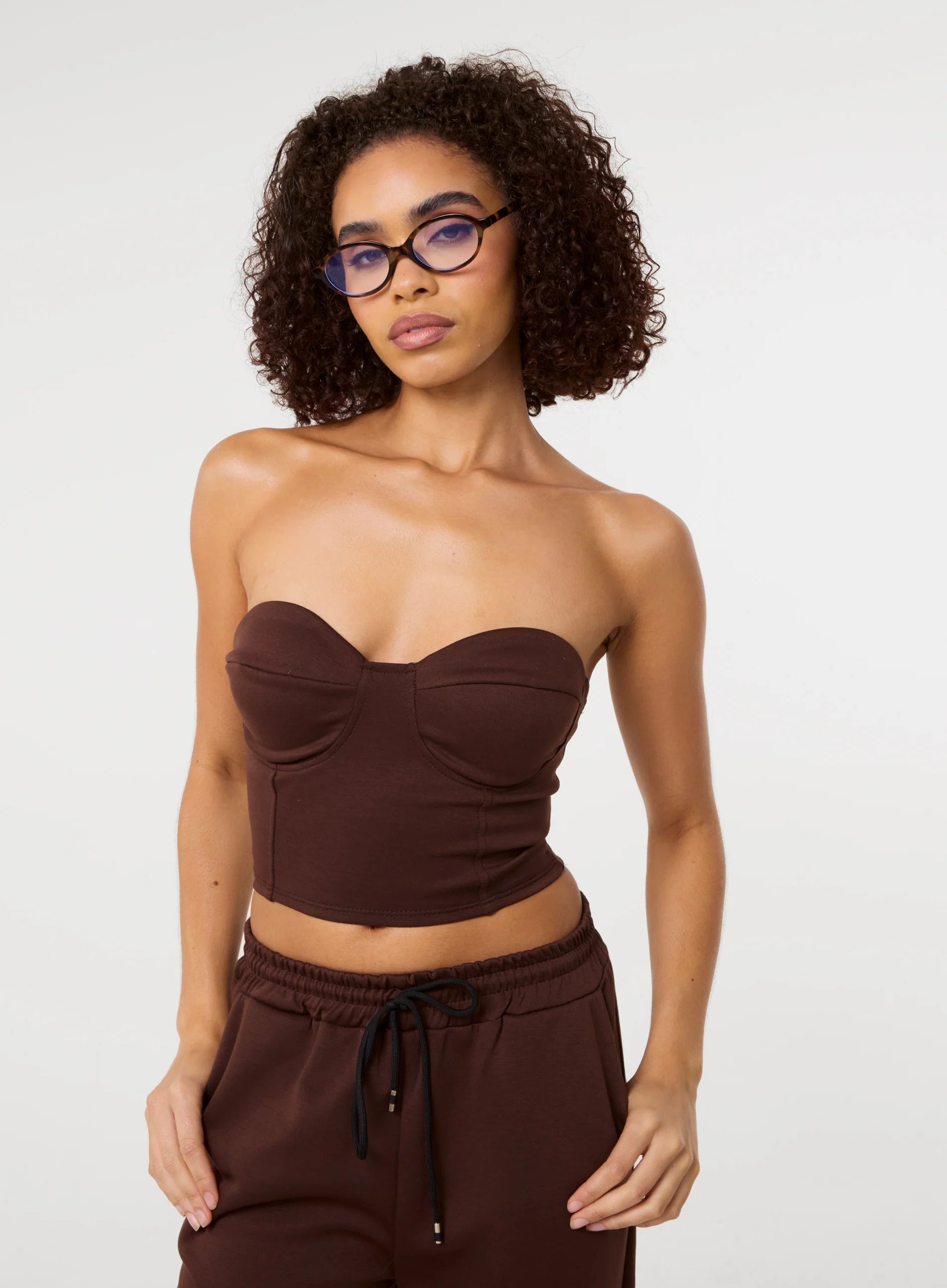 Bustier Jersey Zip Back
