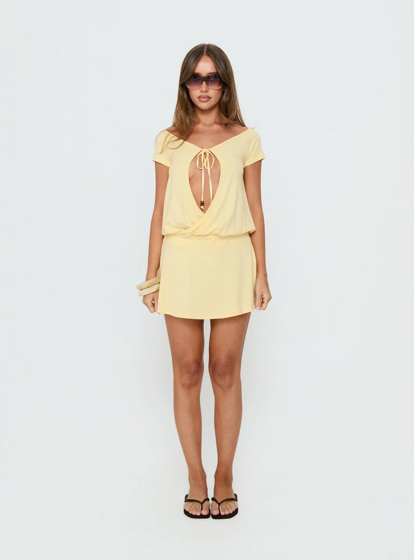 Papino Mini Dress Lemon