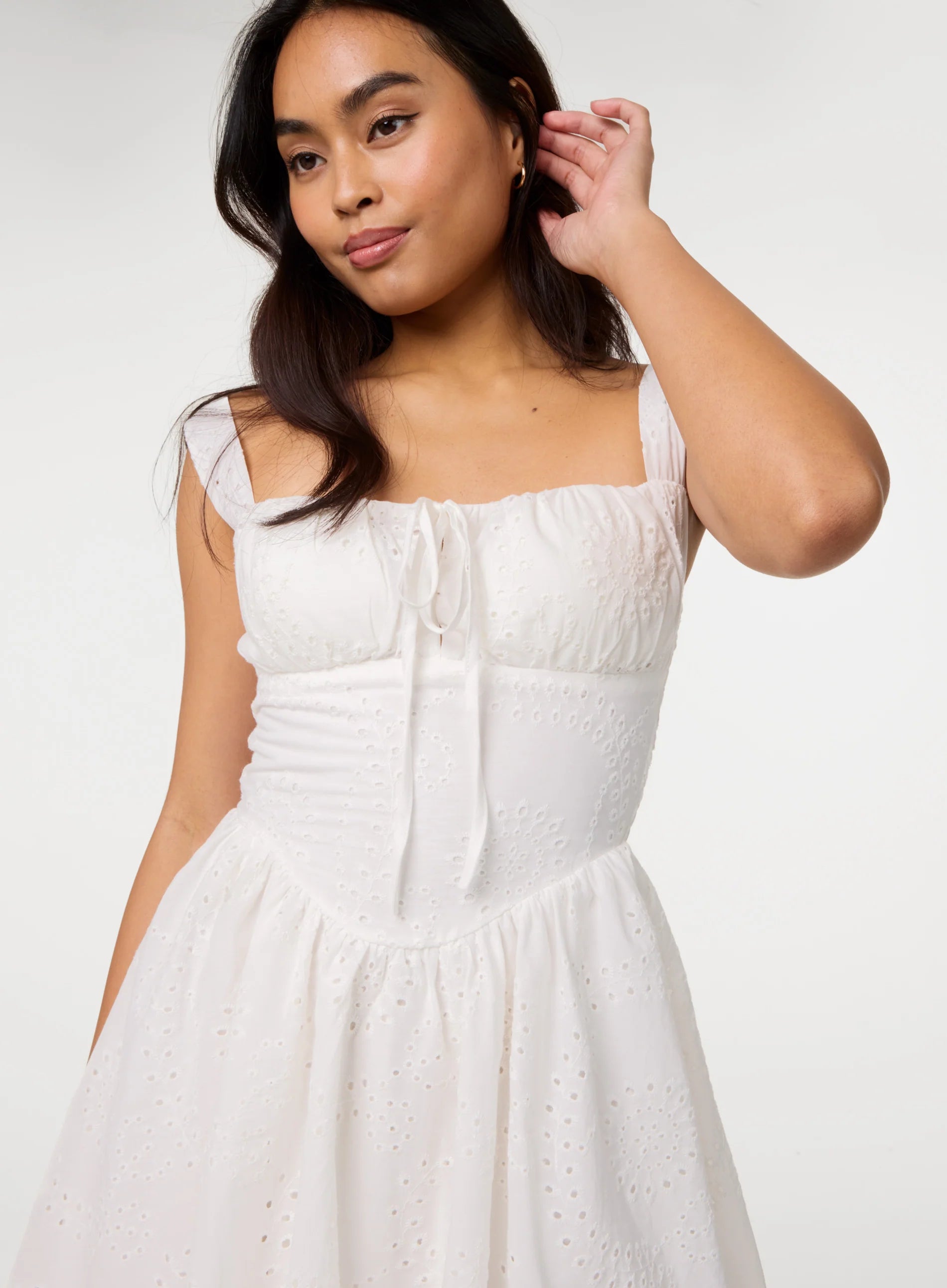 Broderie Skater Dress