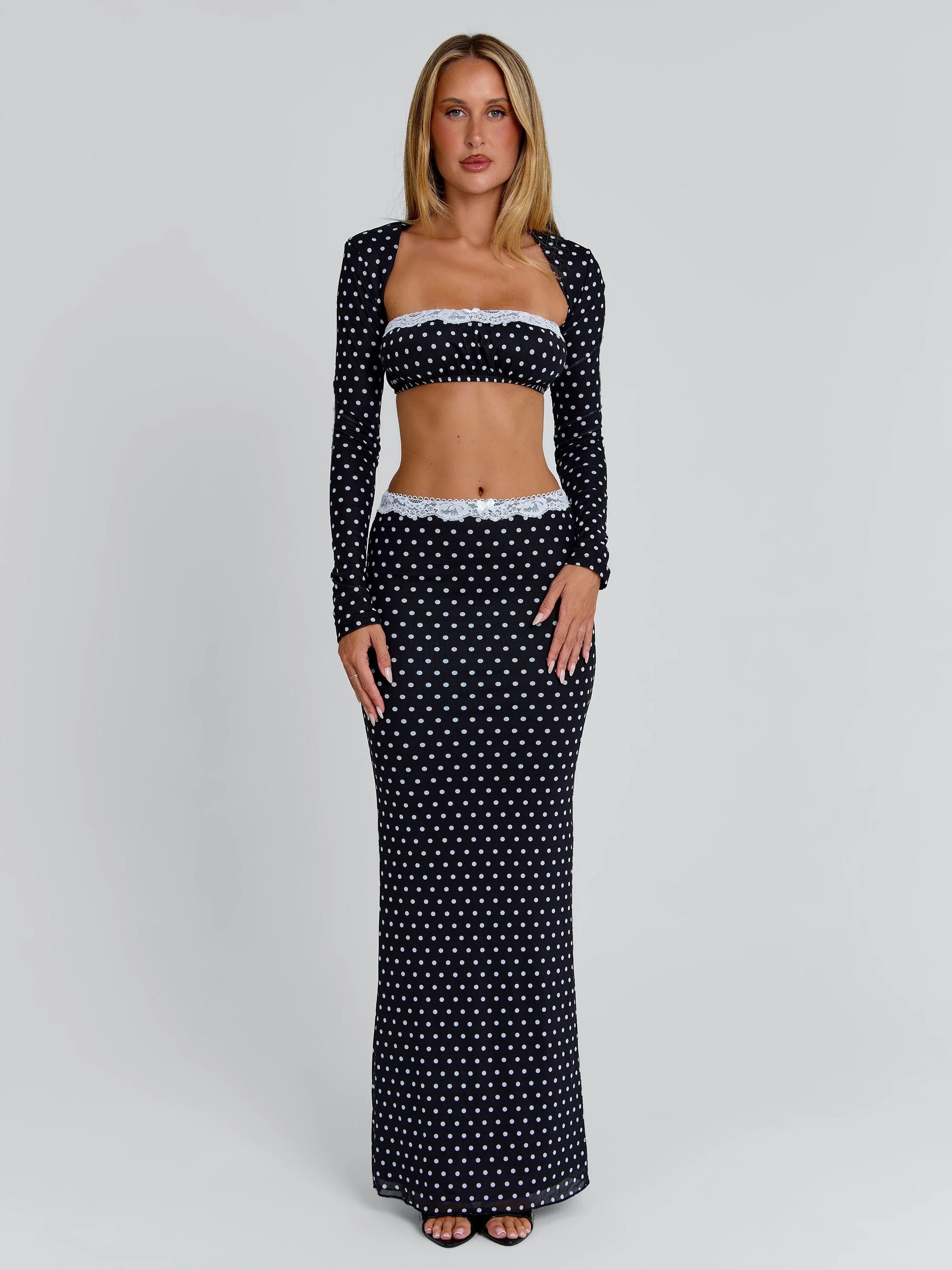 CALI MAXI SKIRT POLKA DOT