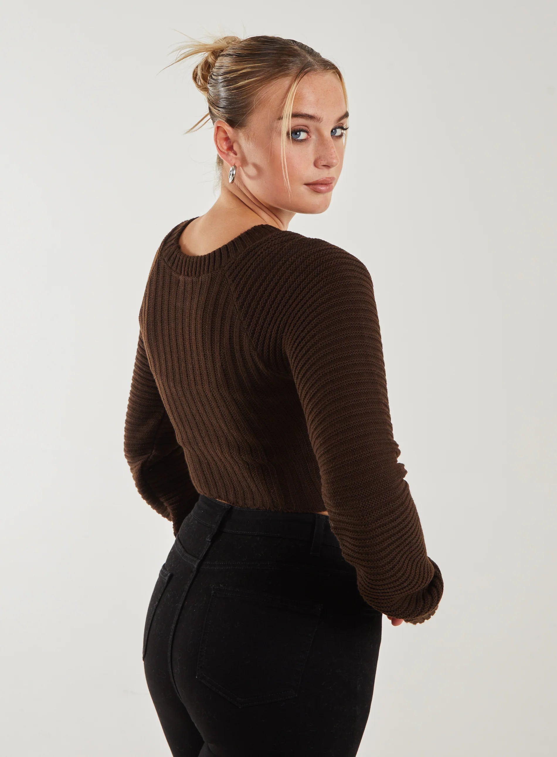 Cropped Knit Jumper