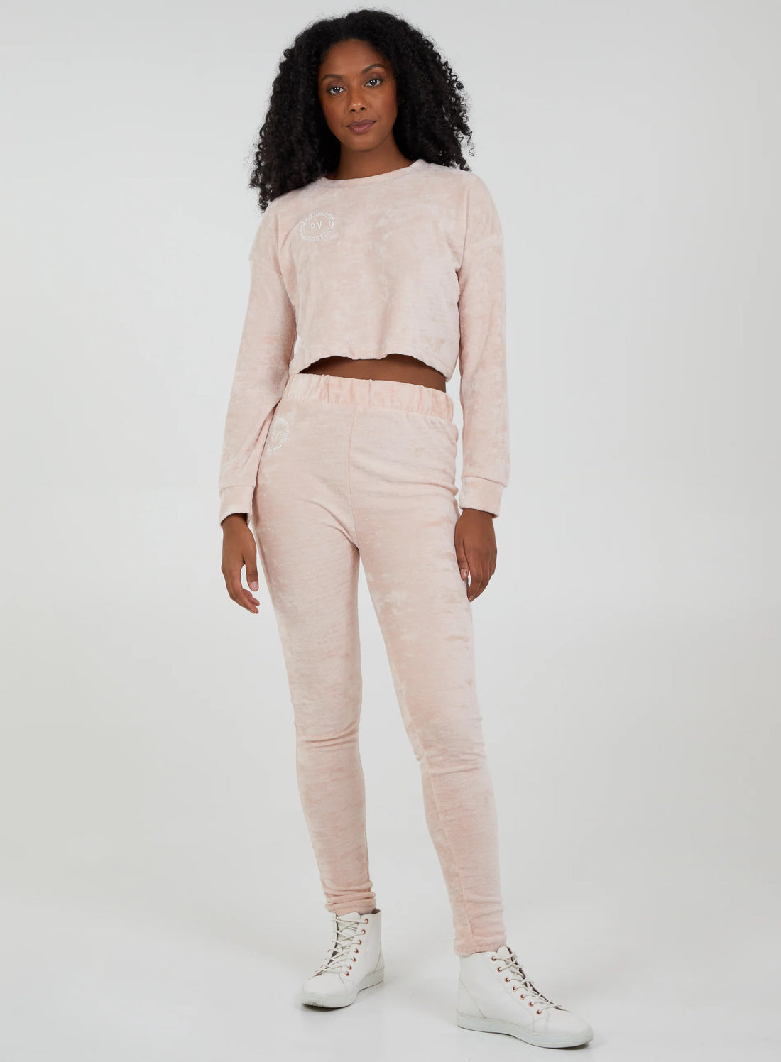 Pink Vanilla Long Sleeve Cropped Jumper