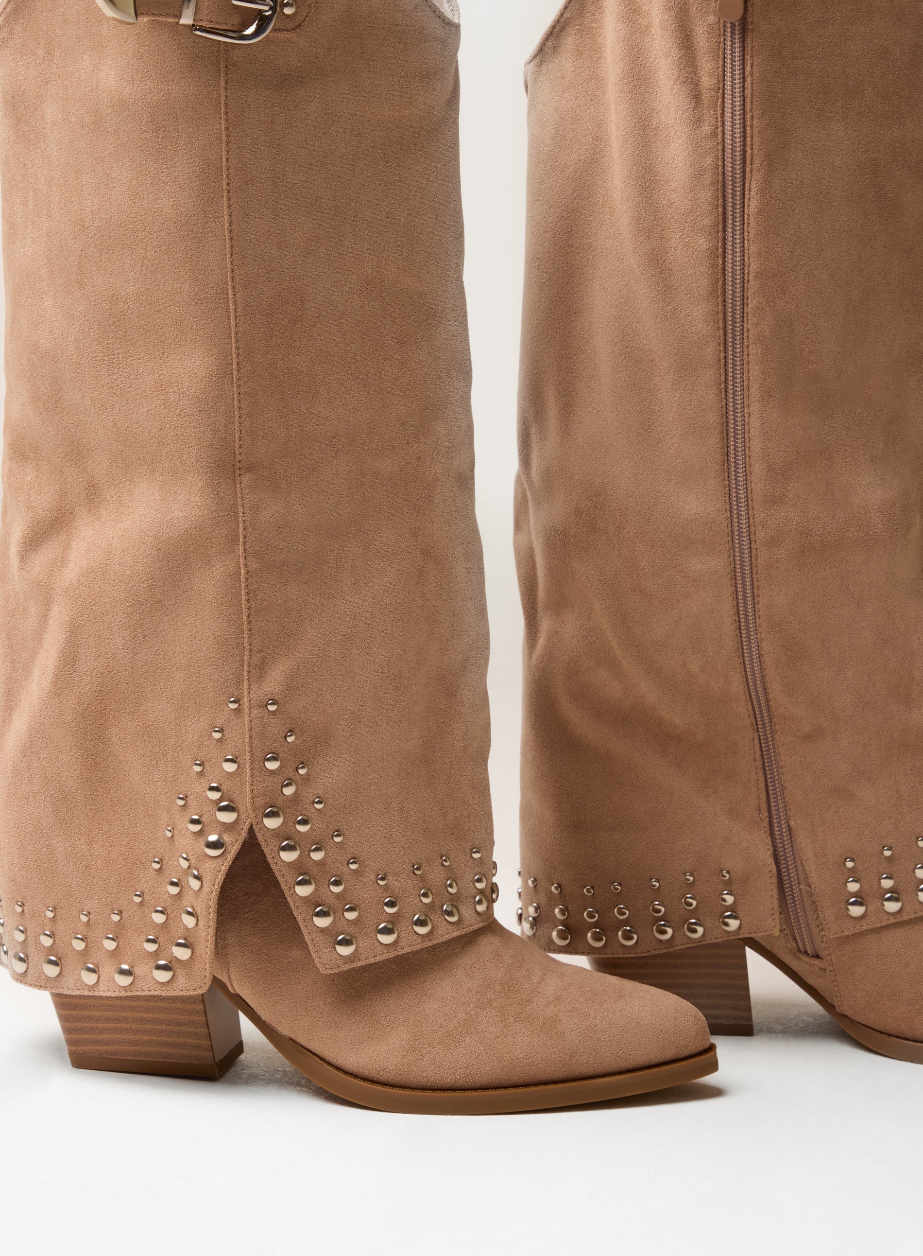 Stud Tall Cape Cowboy Boots