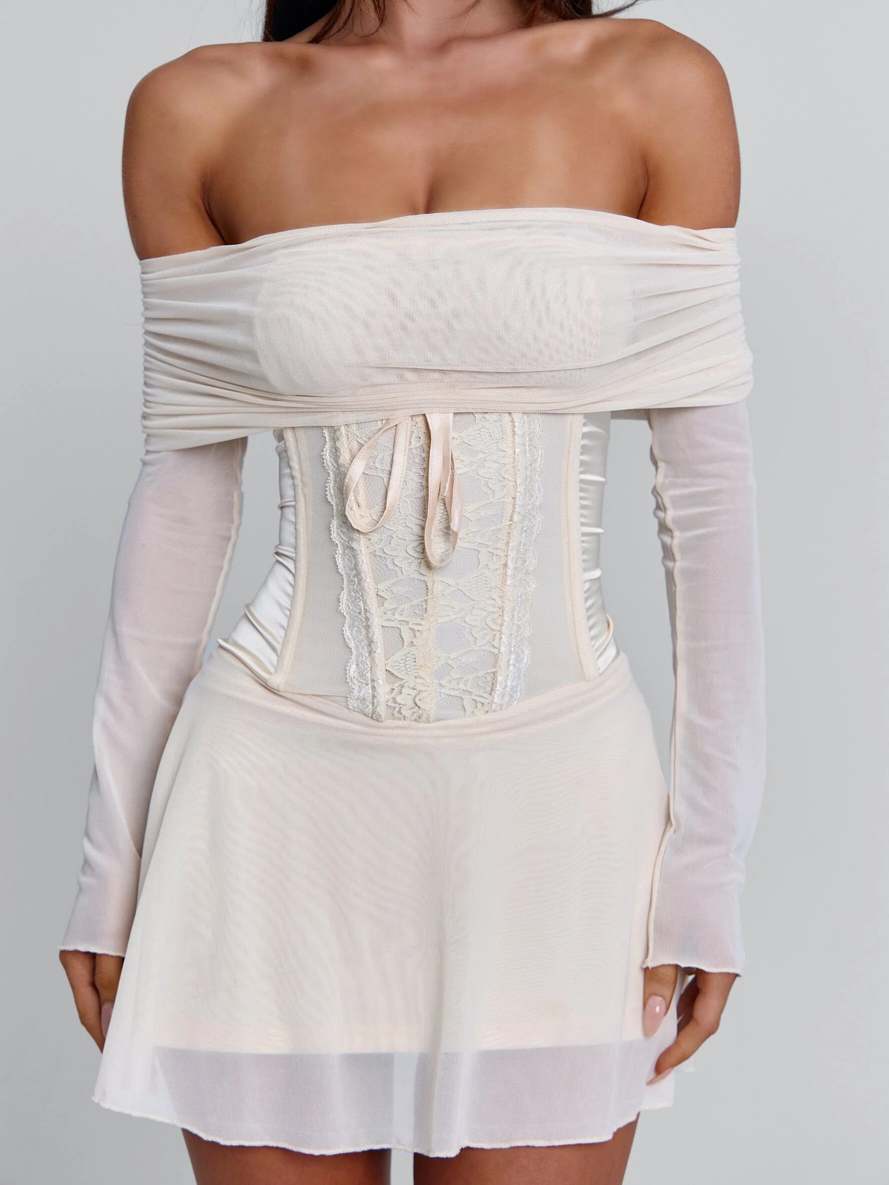 ORLA MINI DRESS BEIGE
