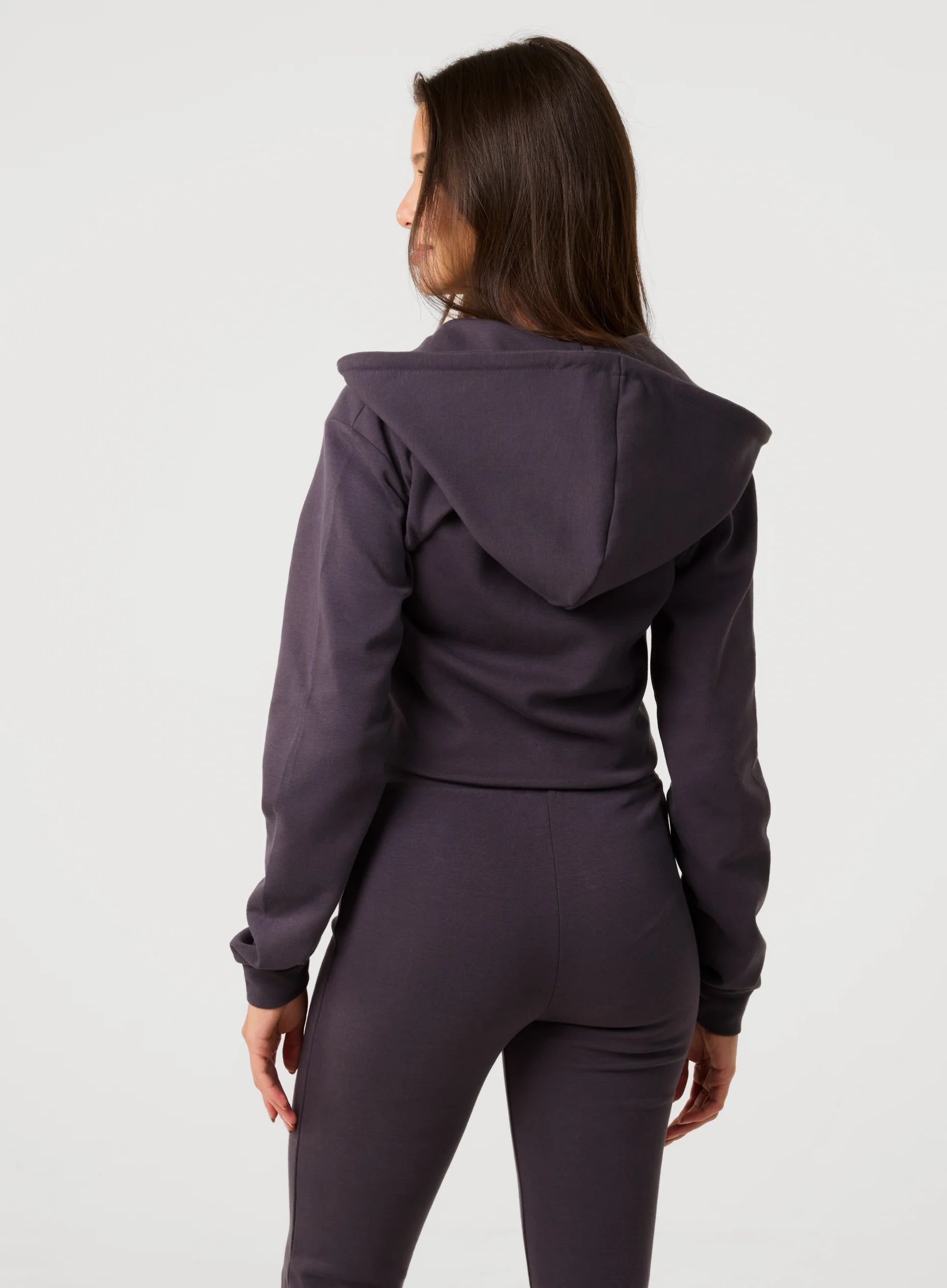 Zip Up Cropped Hoodie