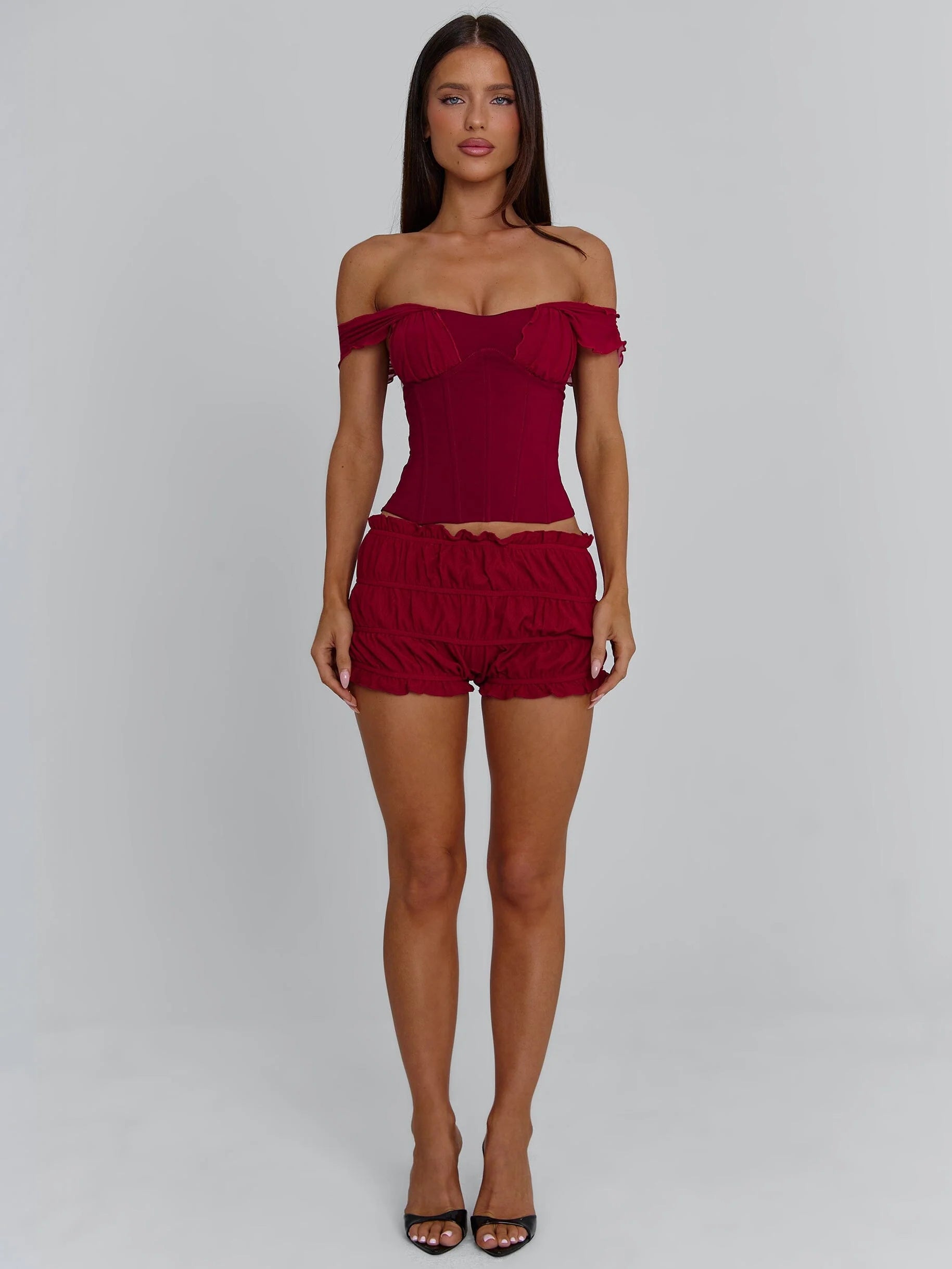 AMAYA TOP DEEP RED