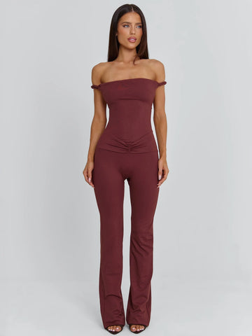 POSEY JUMPSUIT DARK MAUVE