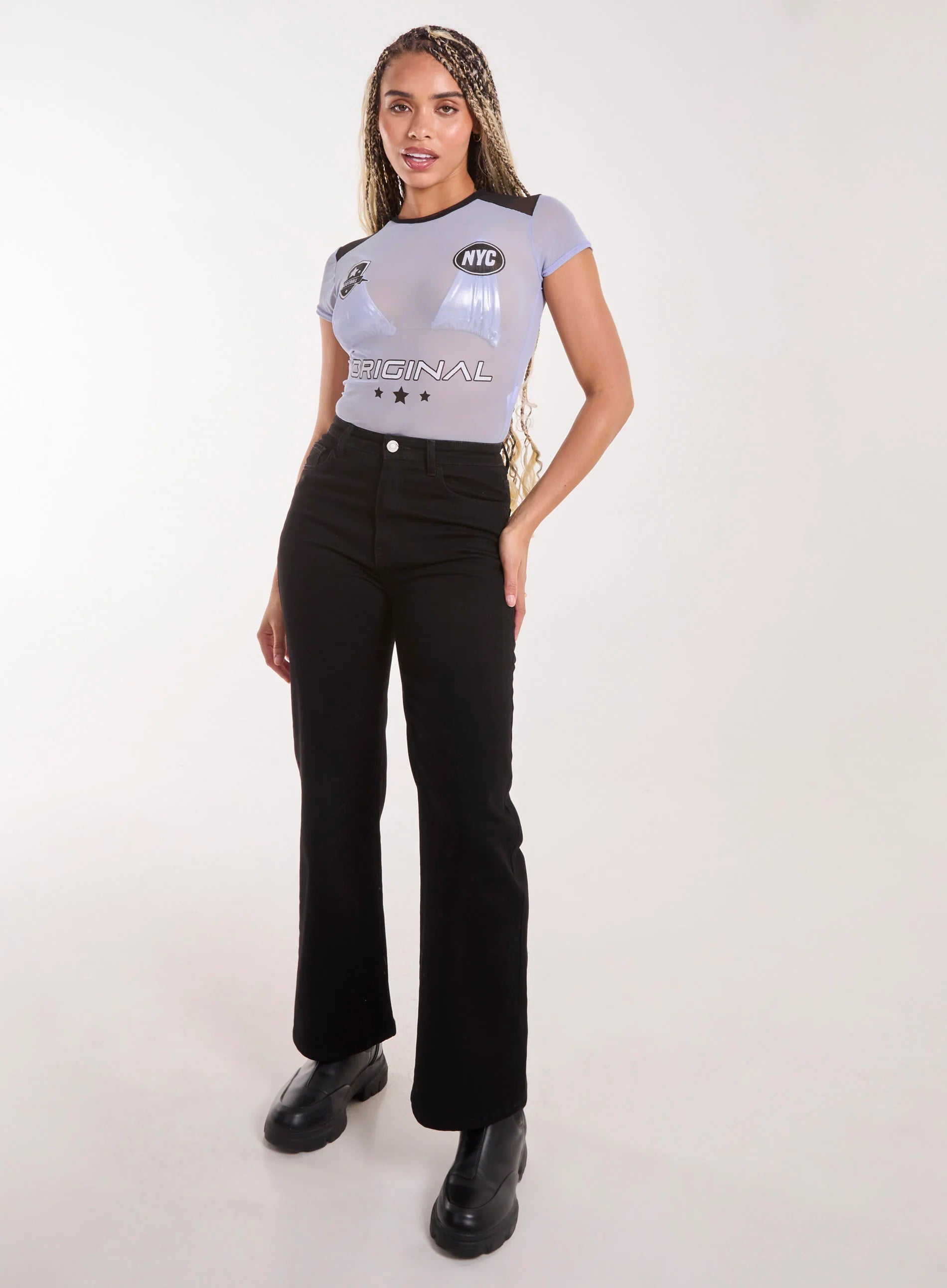 Mesh Sports Crop Top
