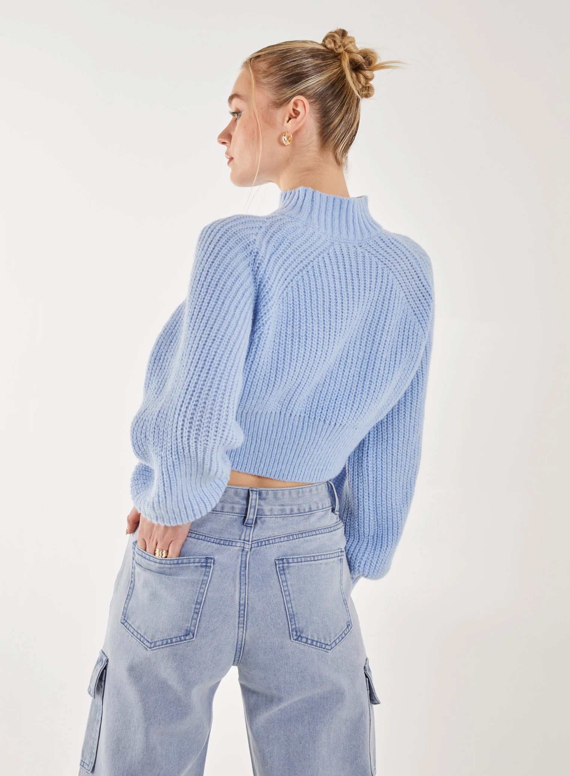High Neck Knitted Jumper