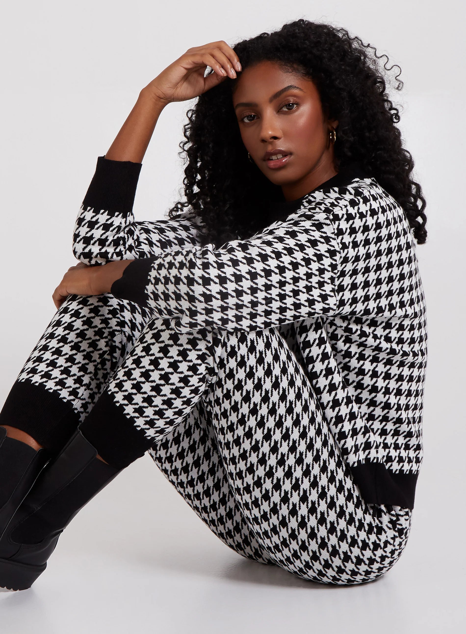 Houndstooth Jumper
